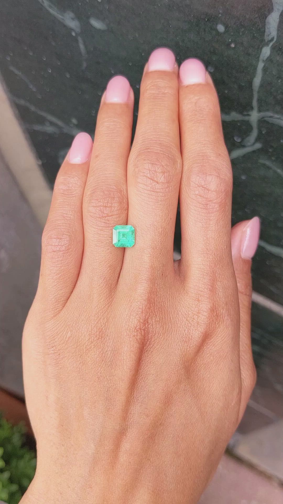 1.44 Ct. Emerald from Colombia Size Video