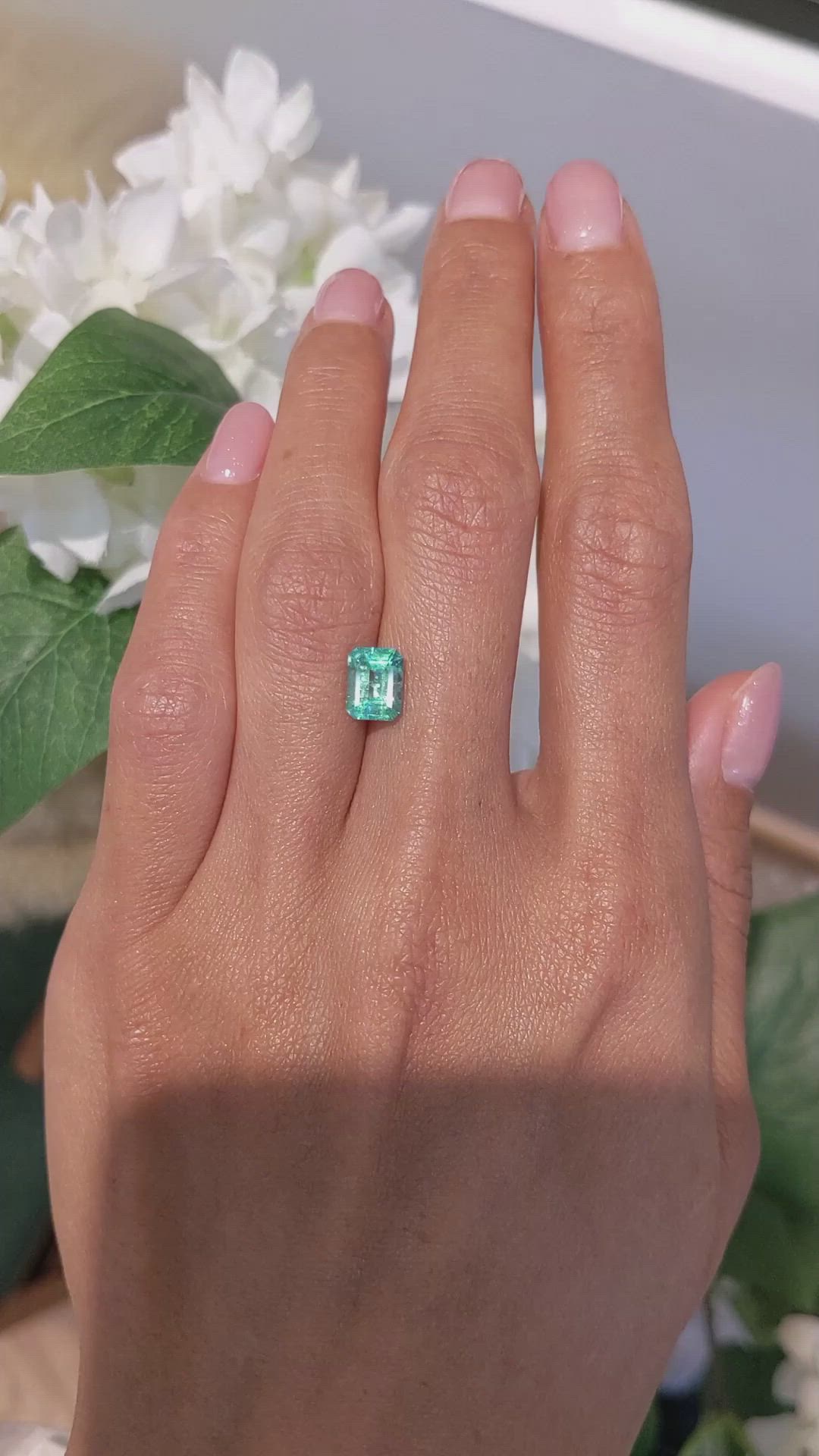 1.38 Ct. Emerald from Colombia Size Video