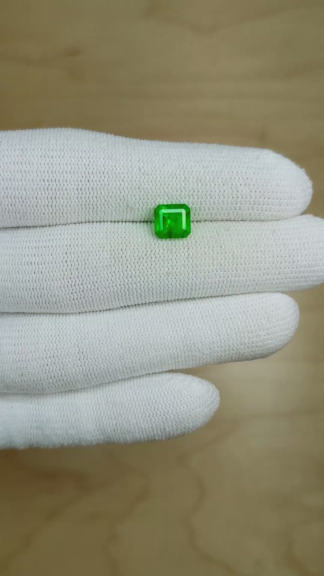 1.23 Ct. Emerald from Colombia Size Video