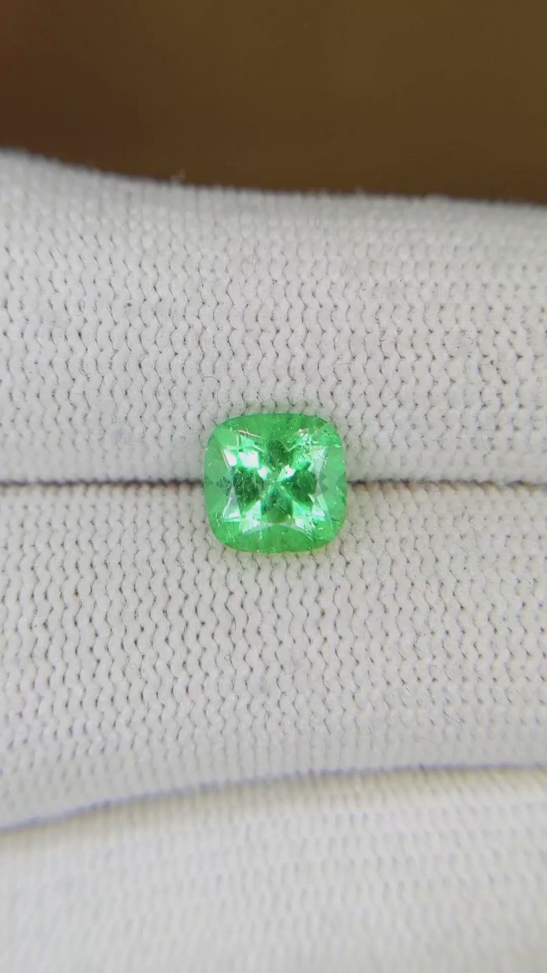 1.38 Ct. Emerald from Colombia Size Video