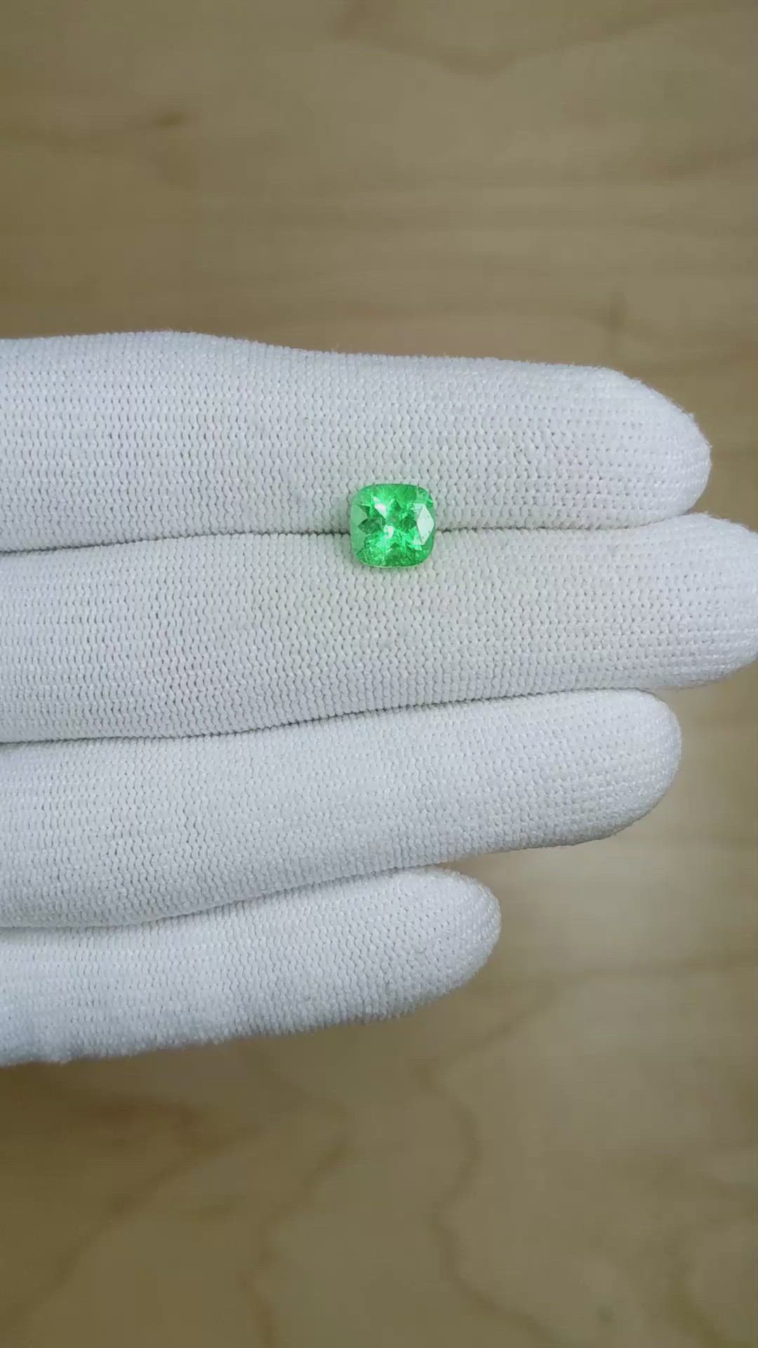 1.38 Ct. Emerald from Colombia Size Video