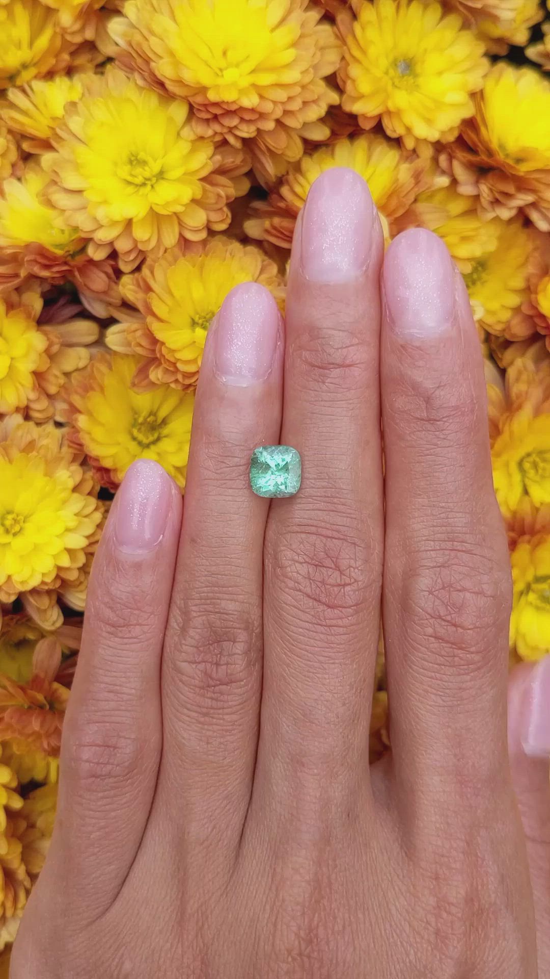 1.38 Ct. Emerald from Colombia Size Video