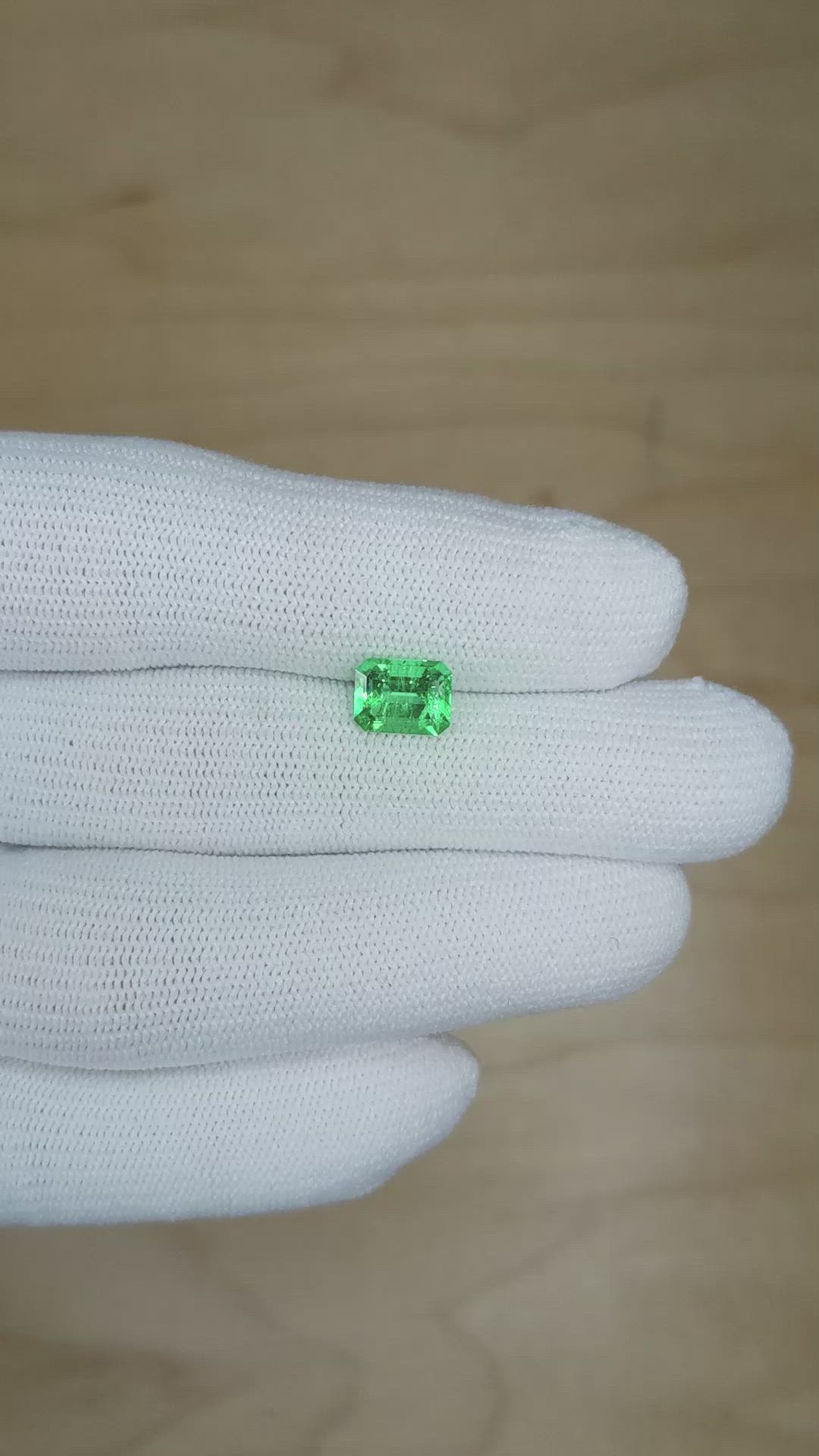 1.38 Ct. Emerald from Colombia Size Video