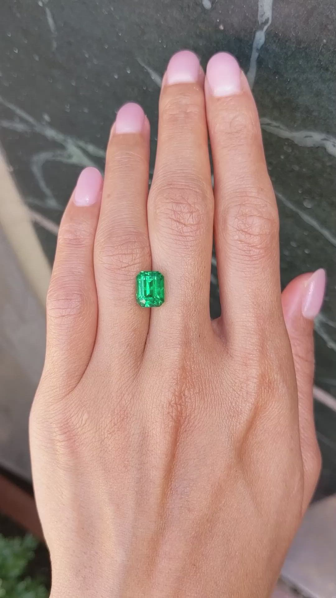 3.49 Ct. Emerald from Zambia Size Video