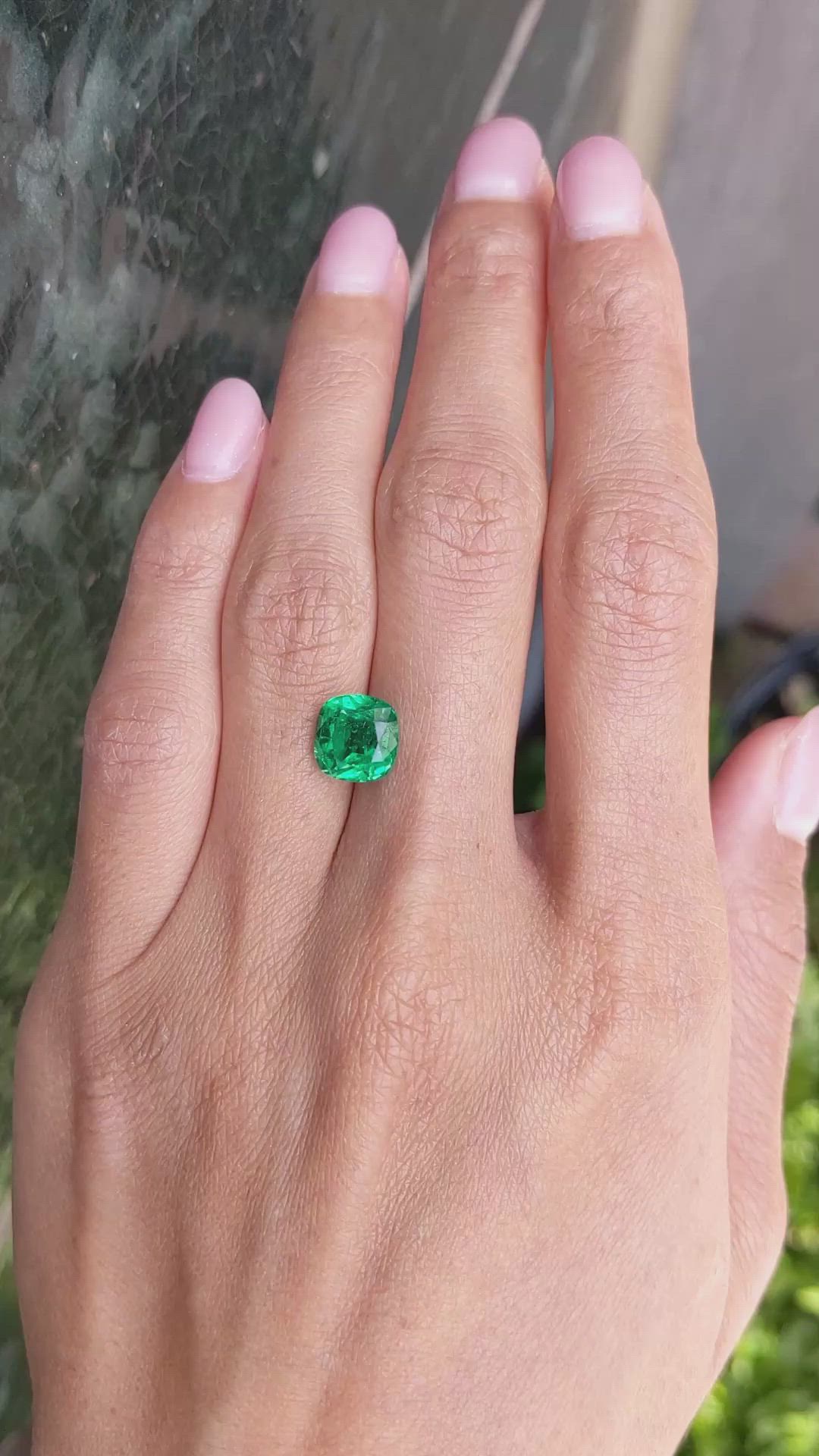 3.12 Ct. Emerald from Colombia Size Video