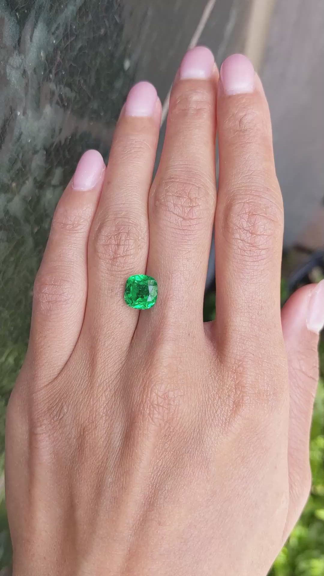 3.12 Ct. Emerald from Zambia Size Video