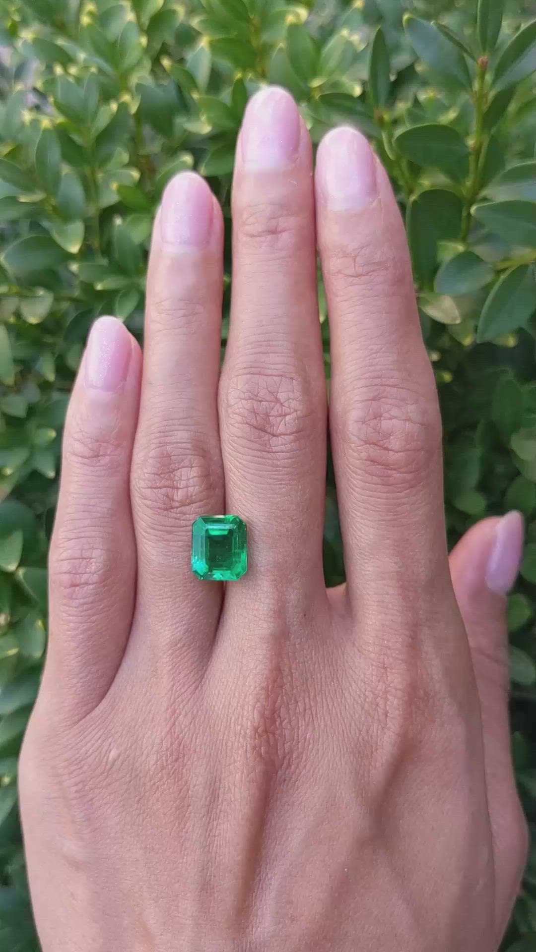 3.89 Ct. Emerald from Zambia Size Video
