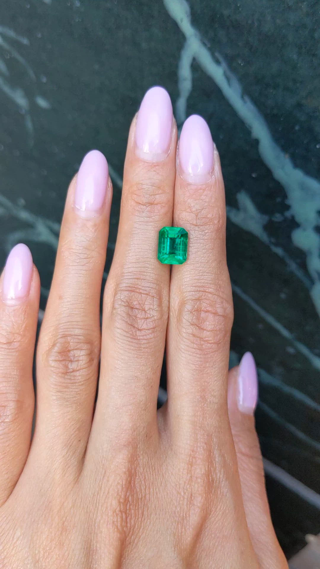 3.03 Ct. Emerald from Zambia Size Video