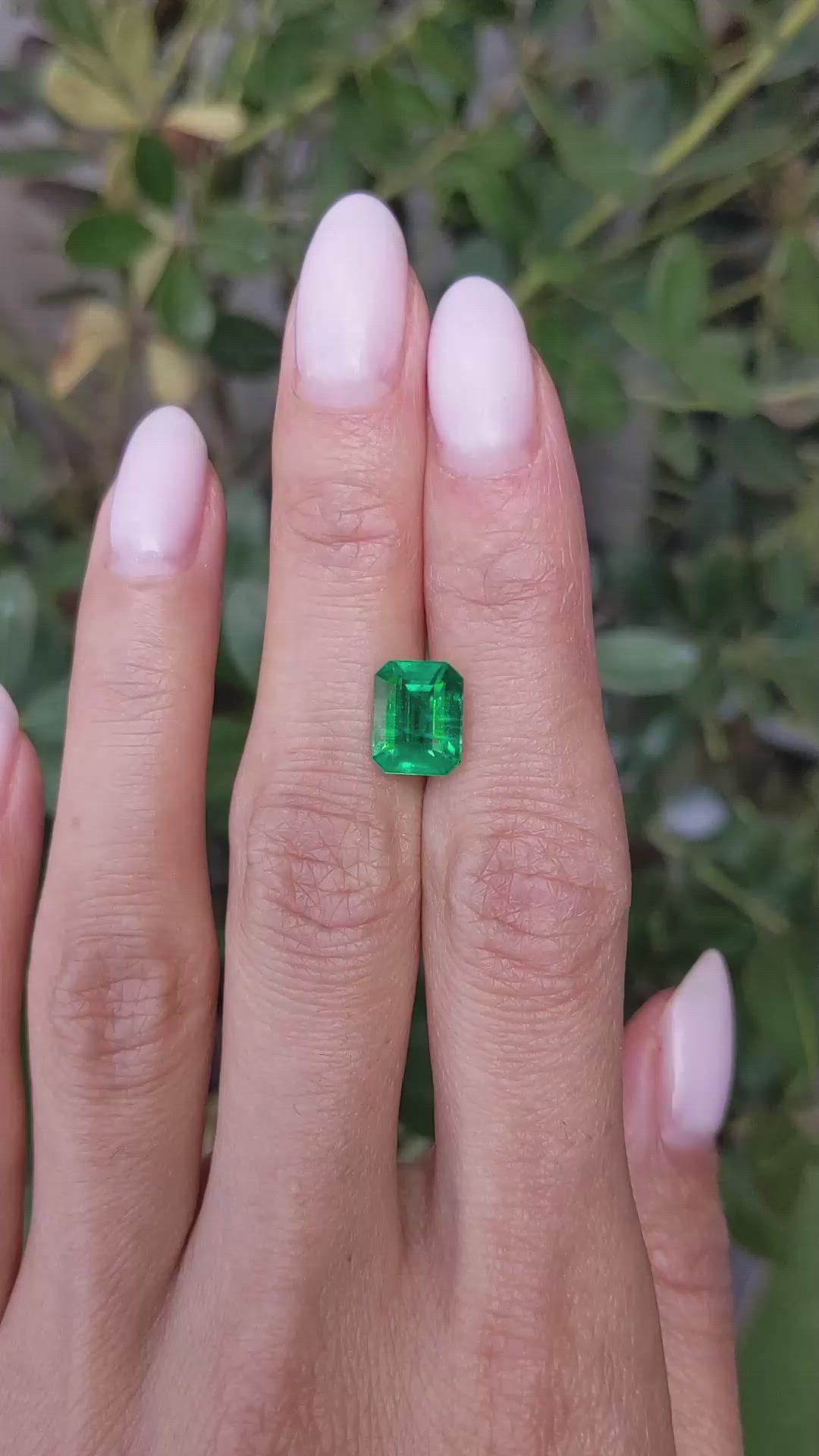3.03 Ct. Emerald from Zambia Size Video