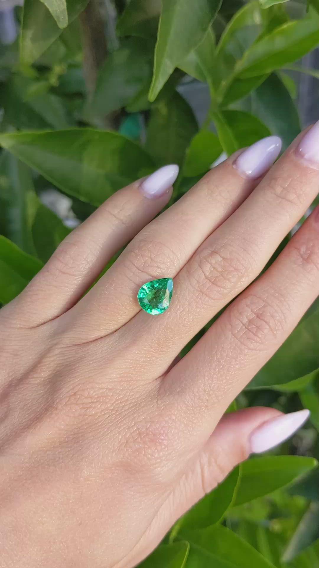 2.53 Ct. Emerald from Zambia Size Video