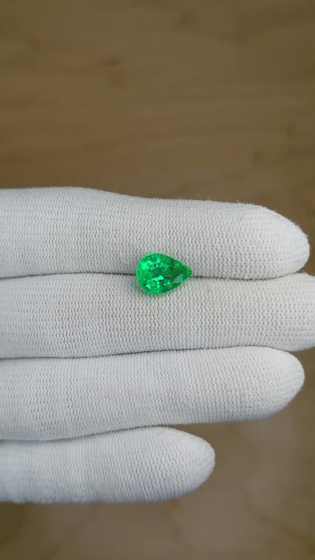 2.37 Ct. Emerald from Zambia Size Video