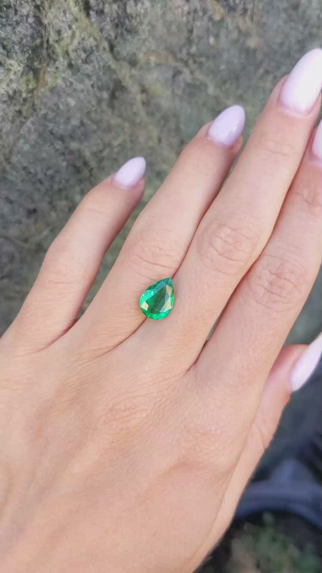 2.03 Ct. Emerald from Zambia Size Video