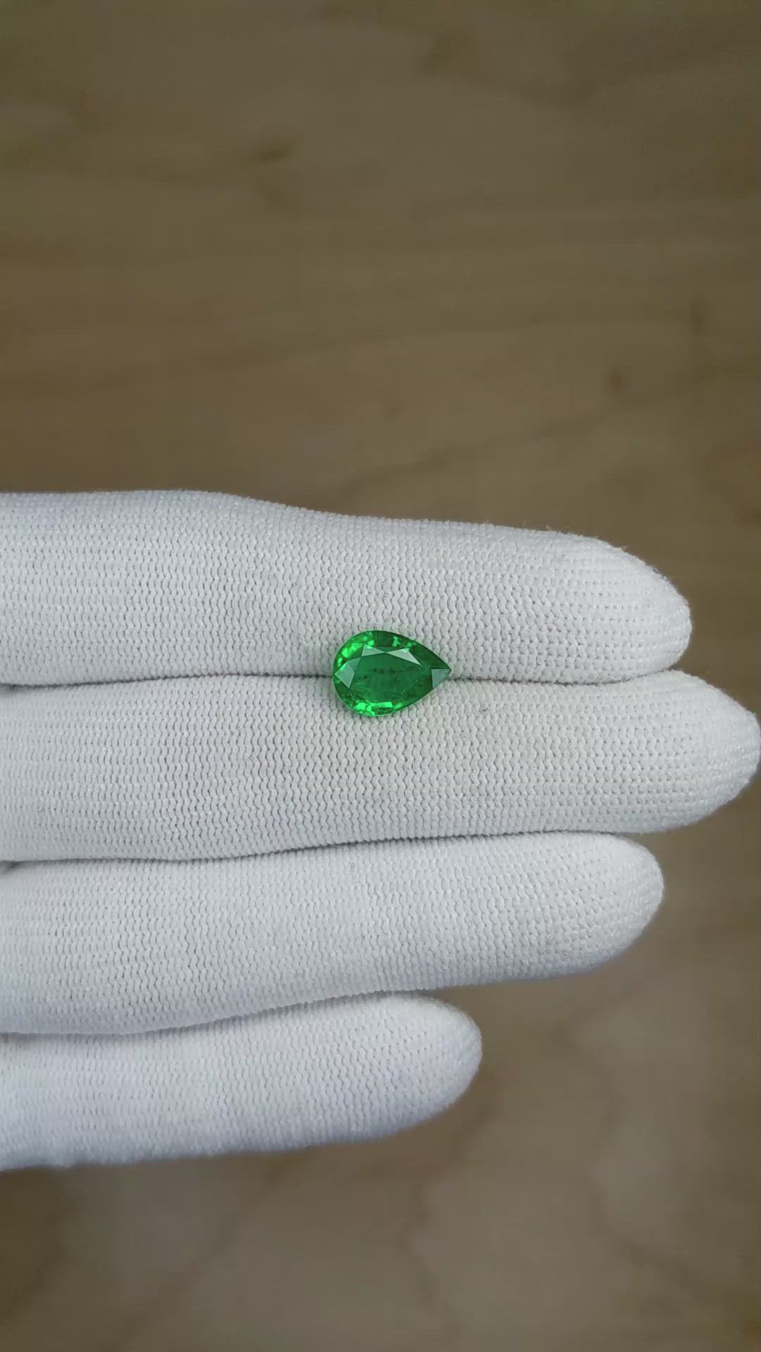 2.03 Ct. Emerald from Zambia Size Video