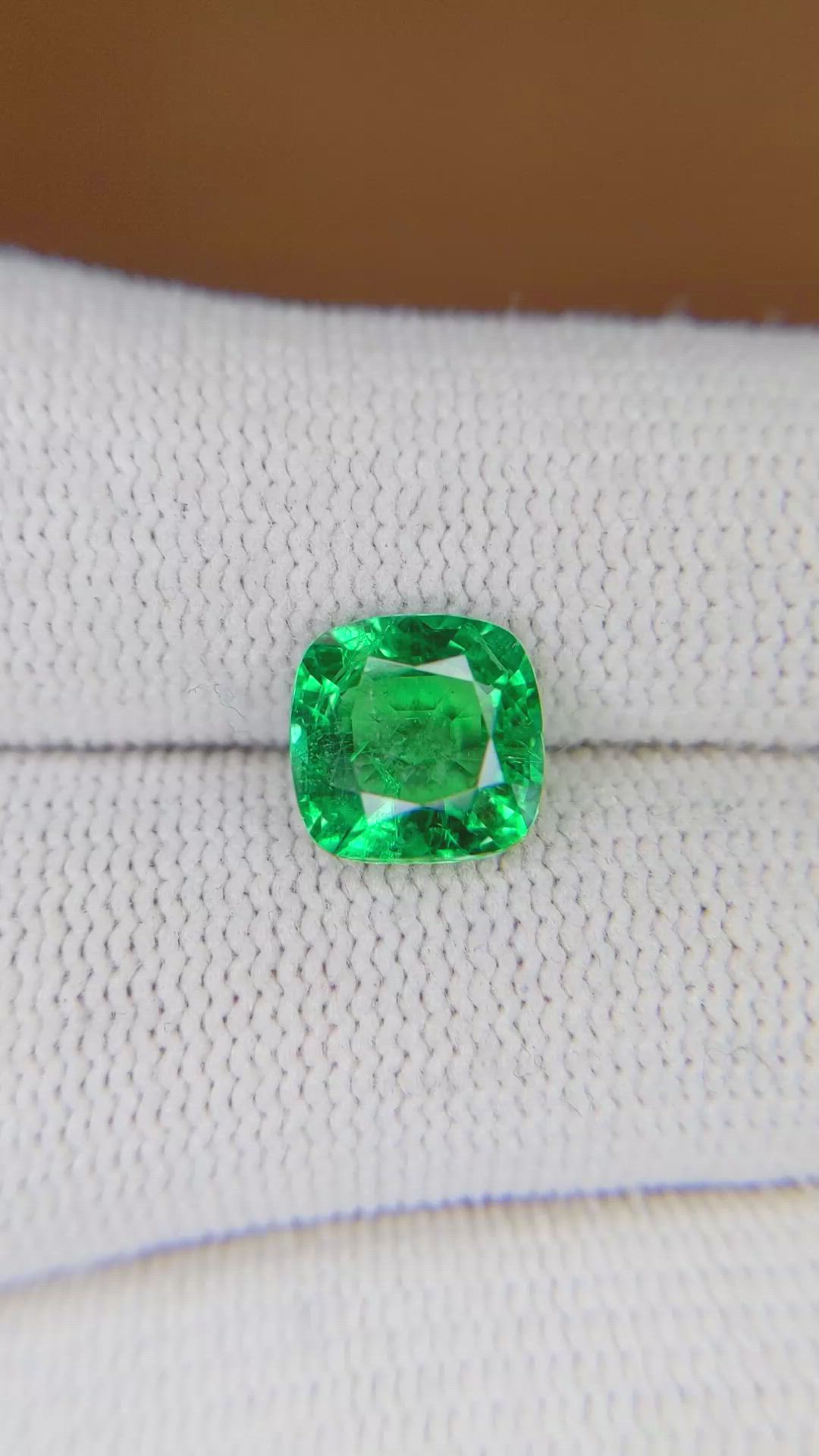 2.07 Ct. Emerald from Zambia Size Video