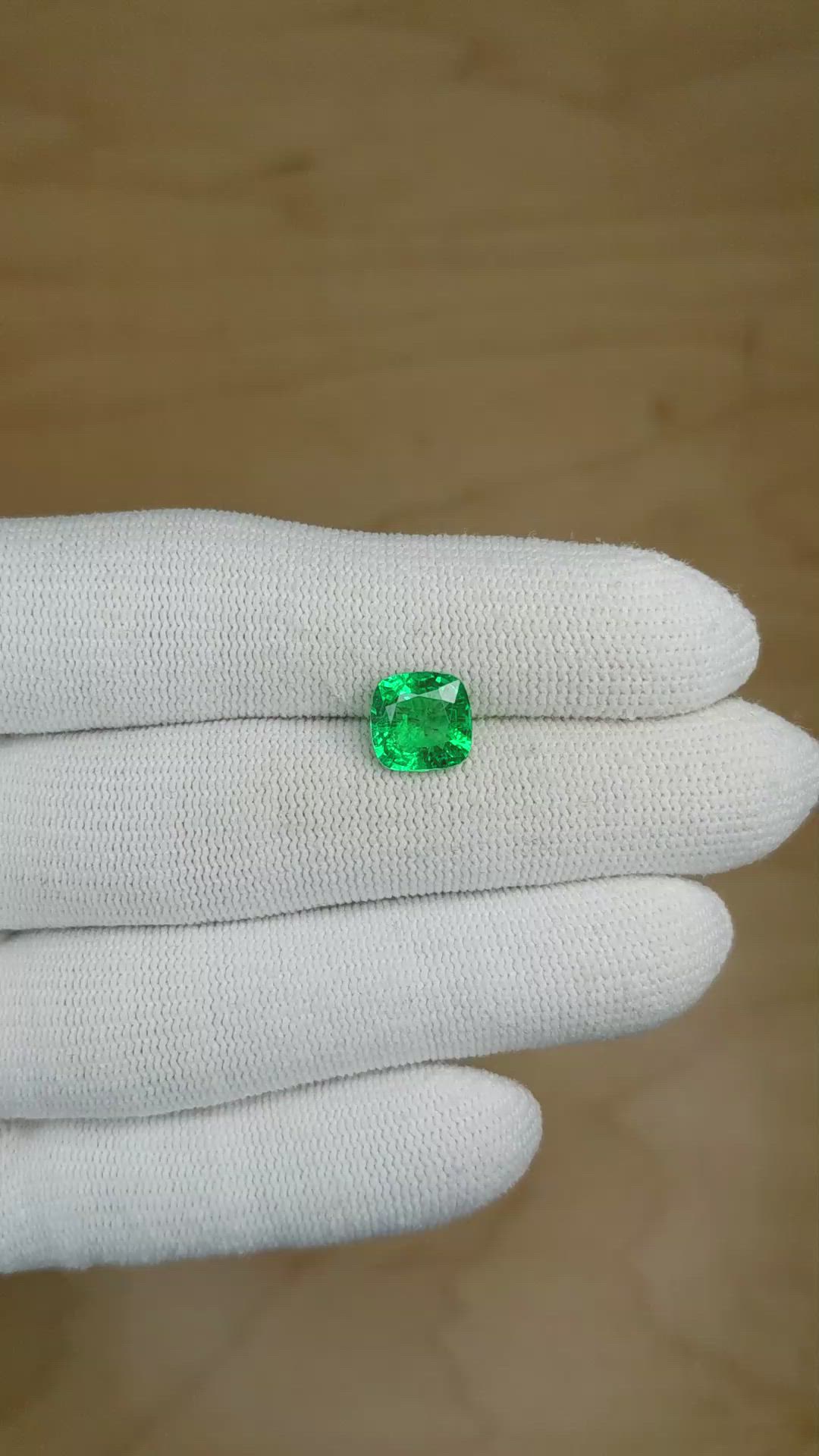 2.07 Ct. Emerald from Zambia Size Video