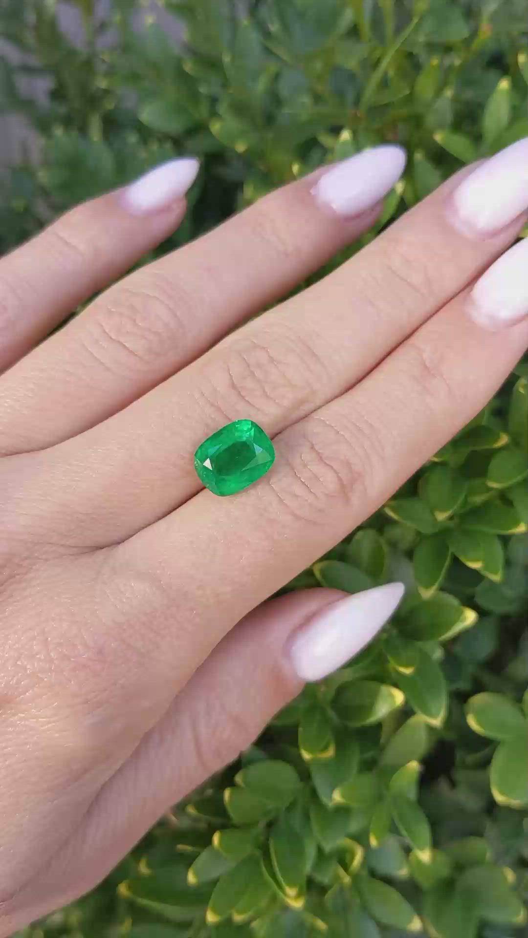 3.75 Ct. Emerald from Zambia Size Video