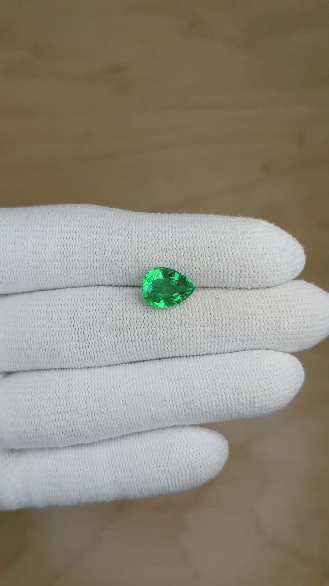 2.68 Ct. Emerald from Zambia Size Video