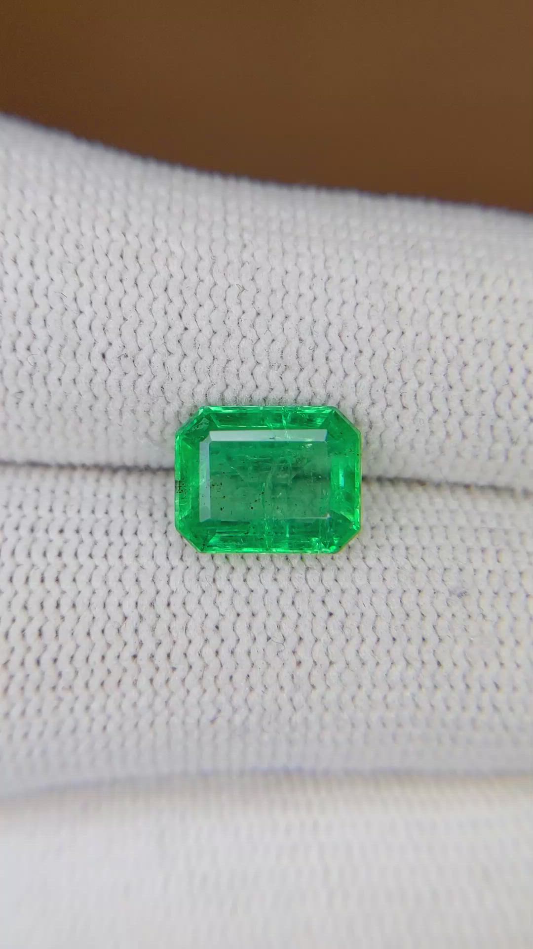 2.17 Ct. Emerald from Zambia Size Video