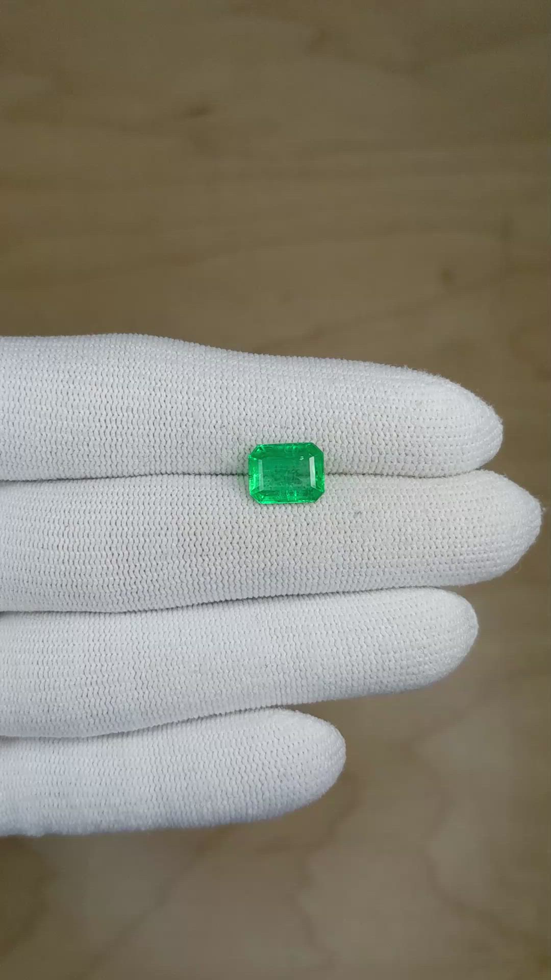 2.17 Ct. Emerald from Zambia Size Video