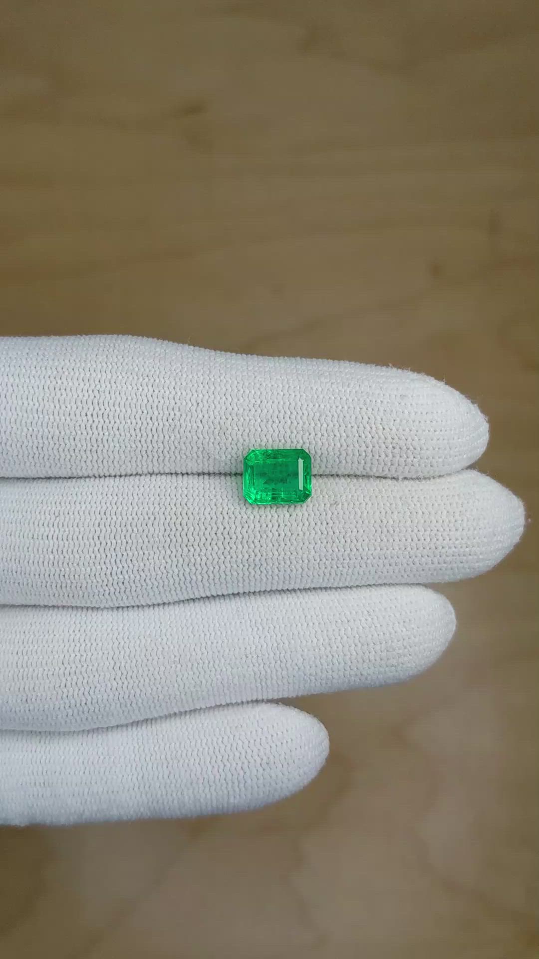 2.14 Ct. Emerald from Zambia Size Video