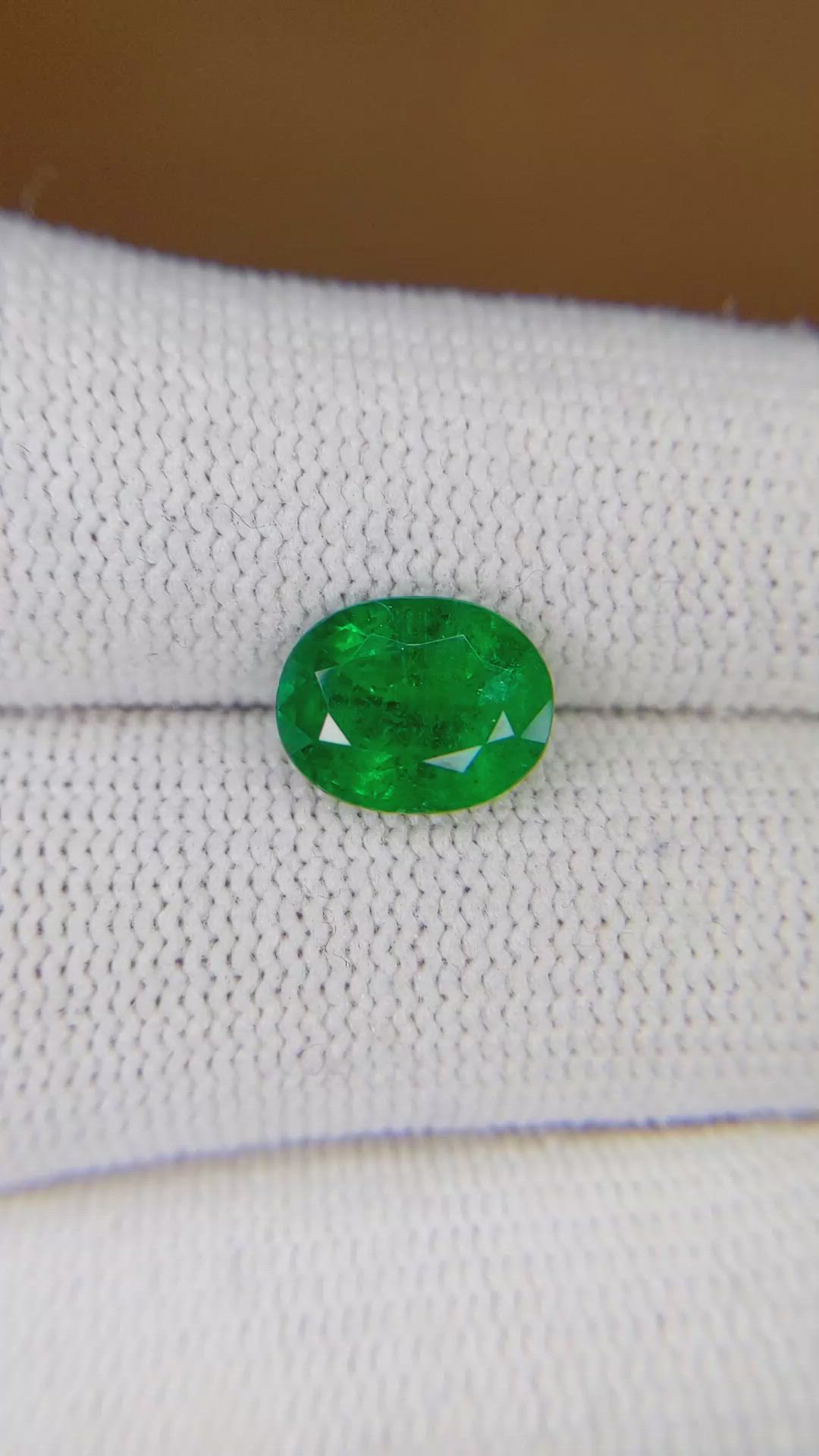 2.28 Ct. Emerald from Zambia Size Video