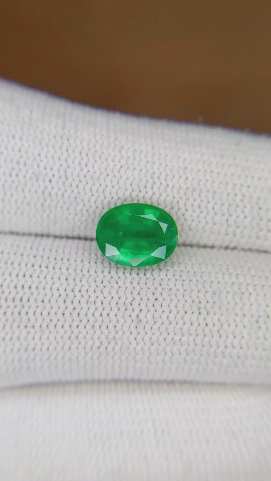 1.95 Ct. Emerald from Zambia Size Video