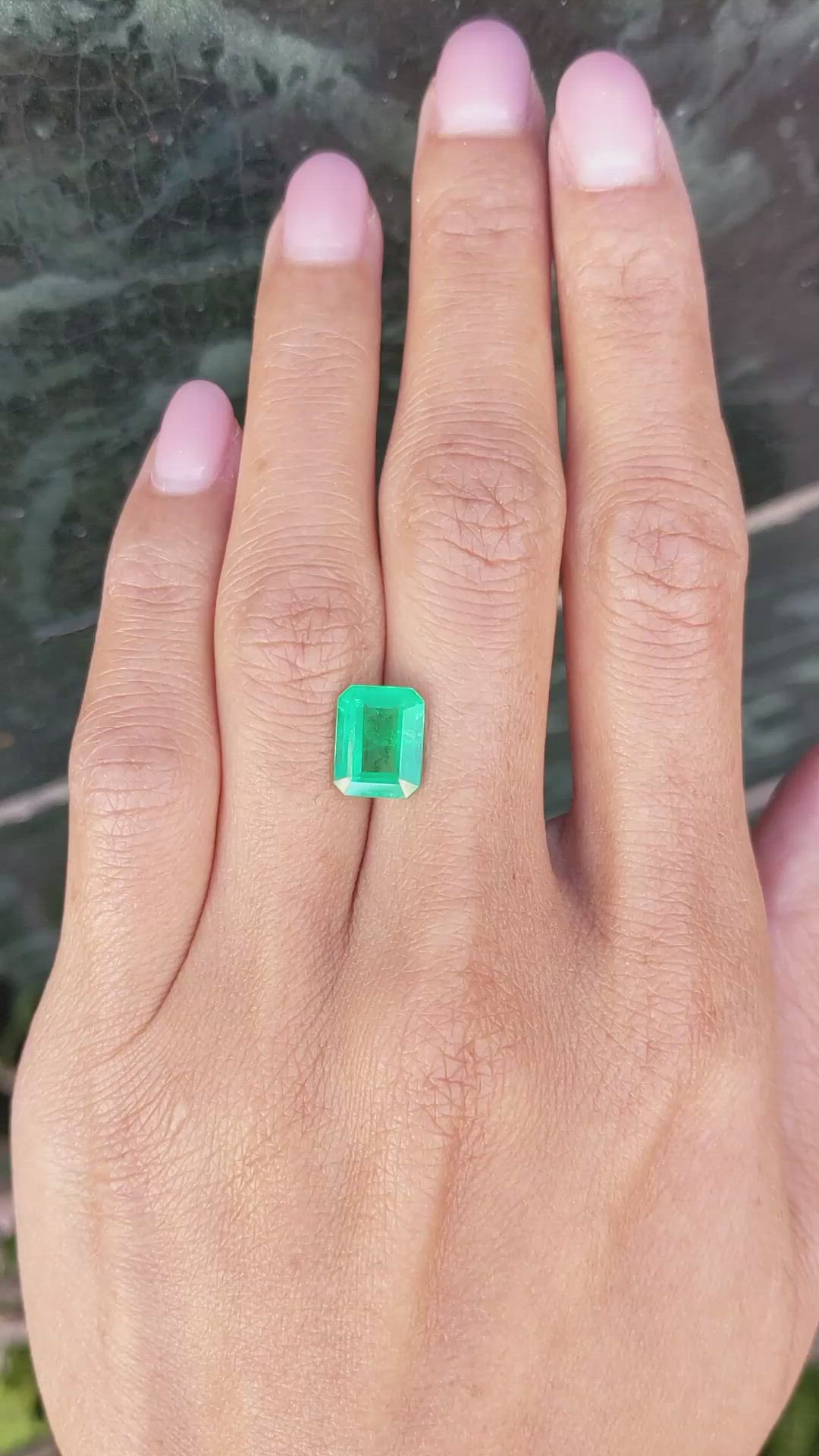 2.64 Ct. Emerald from Zambia Size Video