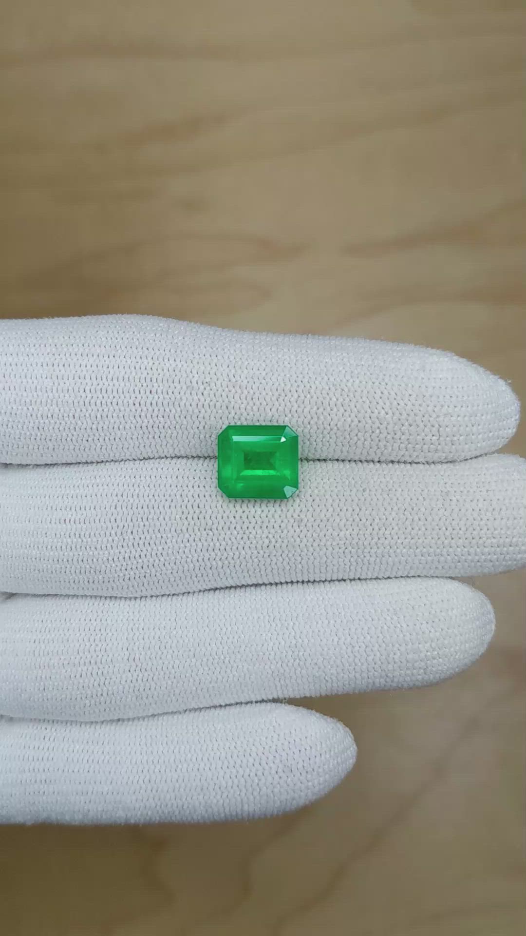 3.58 Ct. Emerald from Zambia Size Video