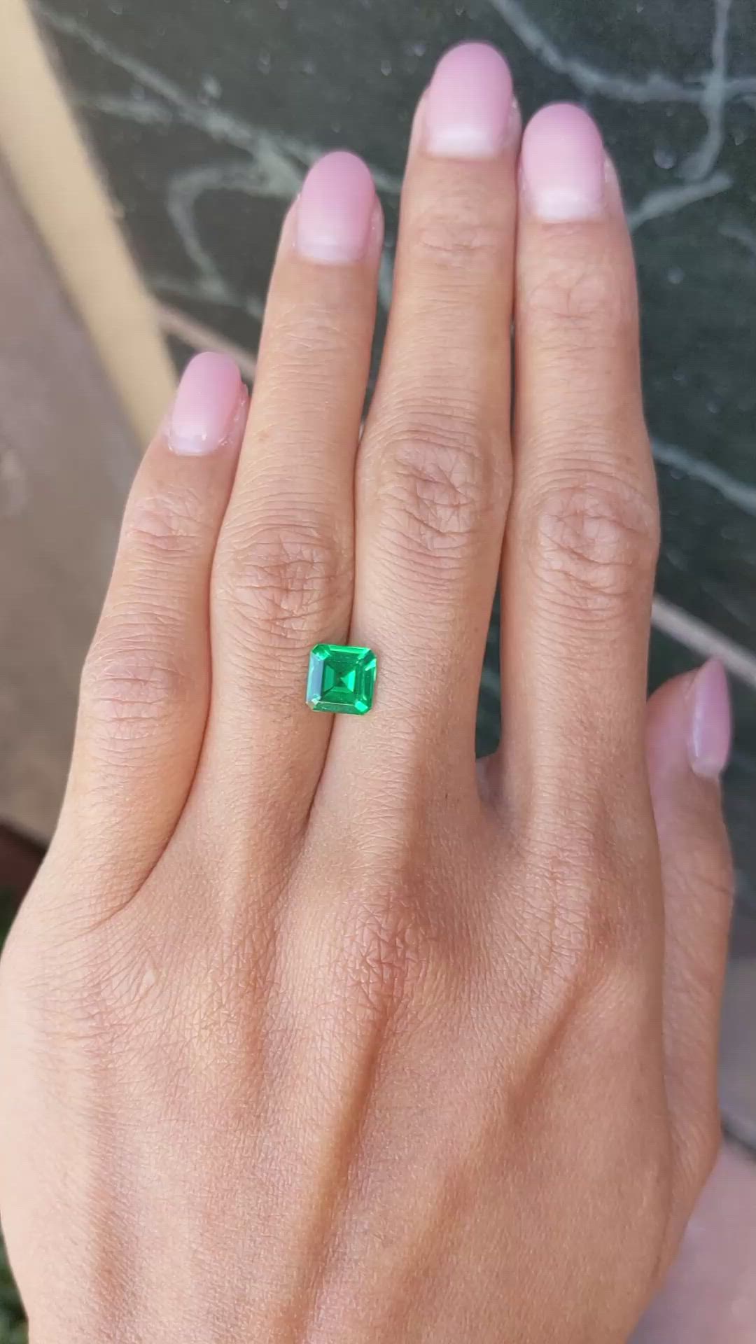 1.31 Ct. Emerald from Colombia Size Video