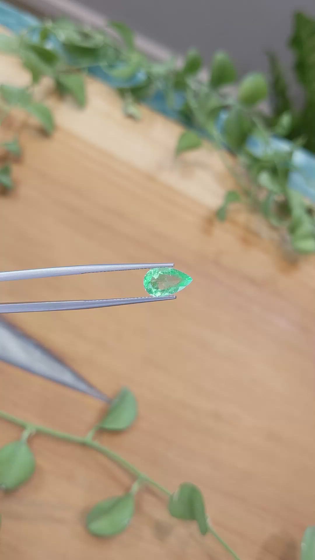 1.52 Ct. Emerald from Colombia Size Video