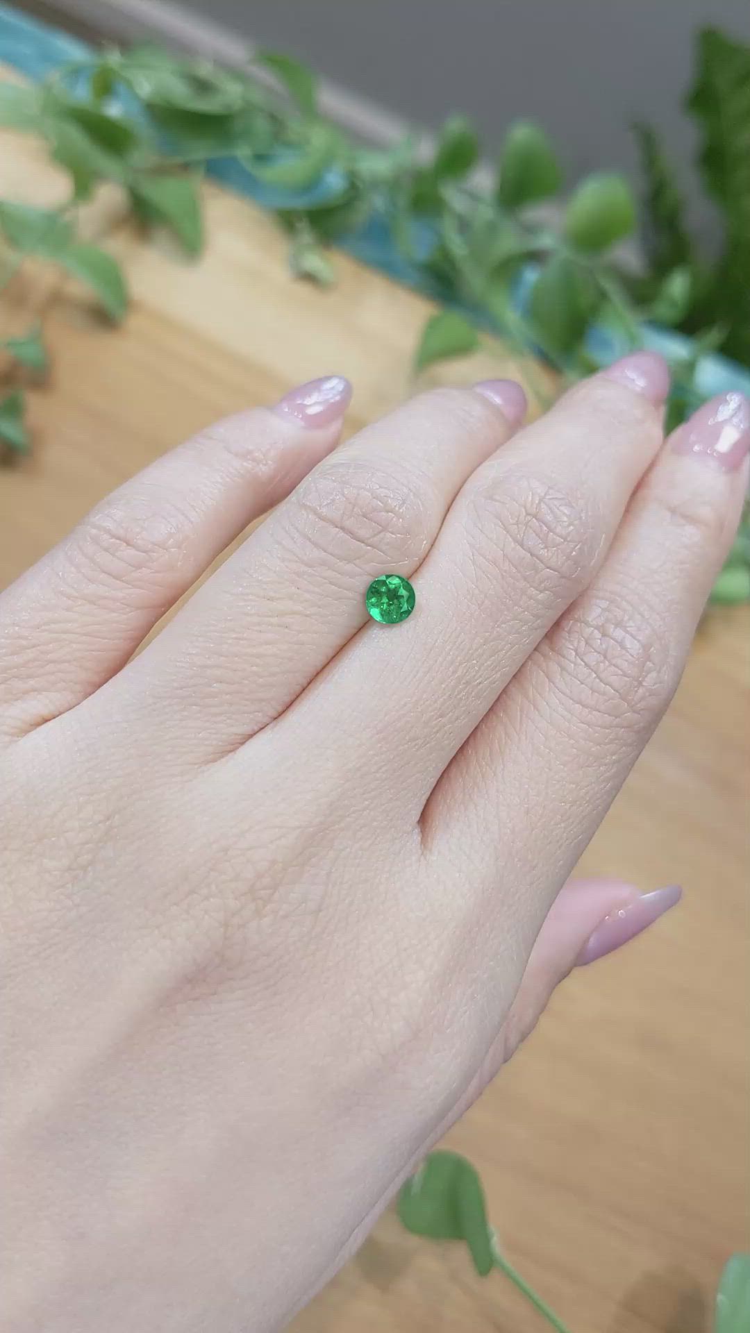 0.39 Ct. Emerald from Afghanistan Size Video