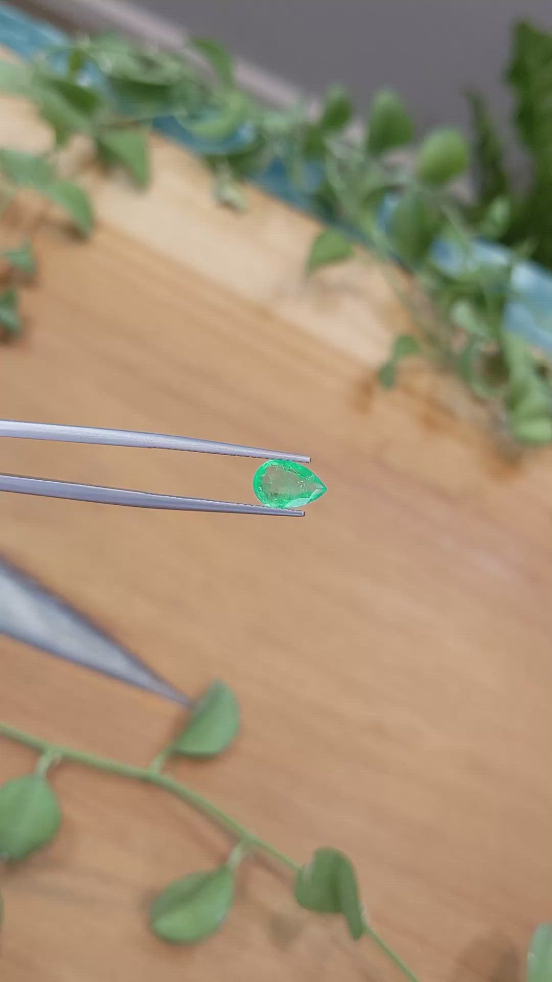 1.27 Ct. Emerald from Colombia Size Video