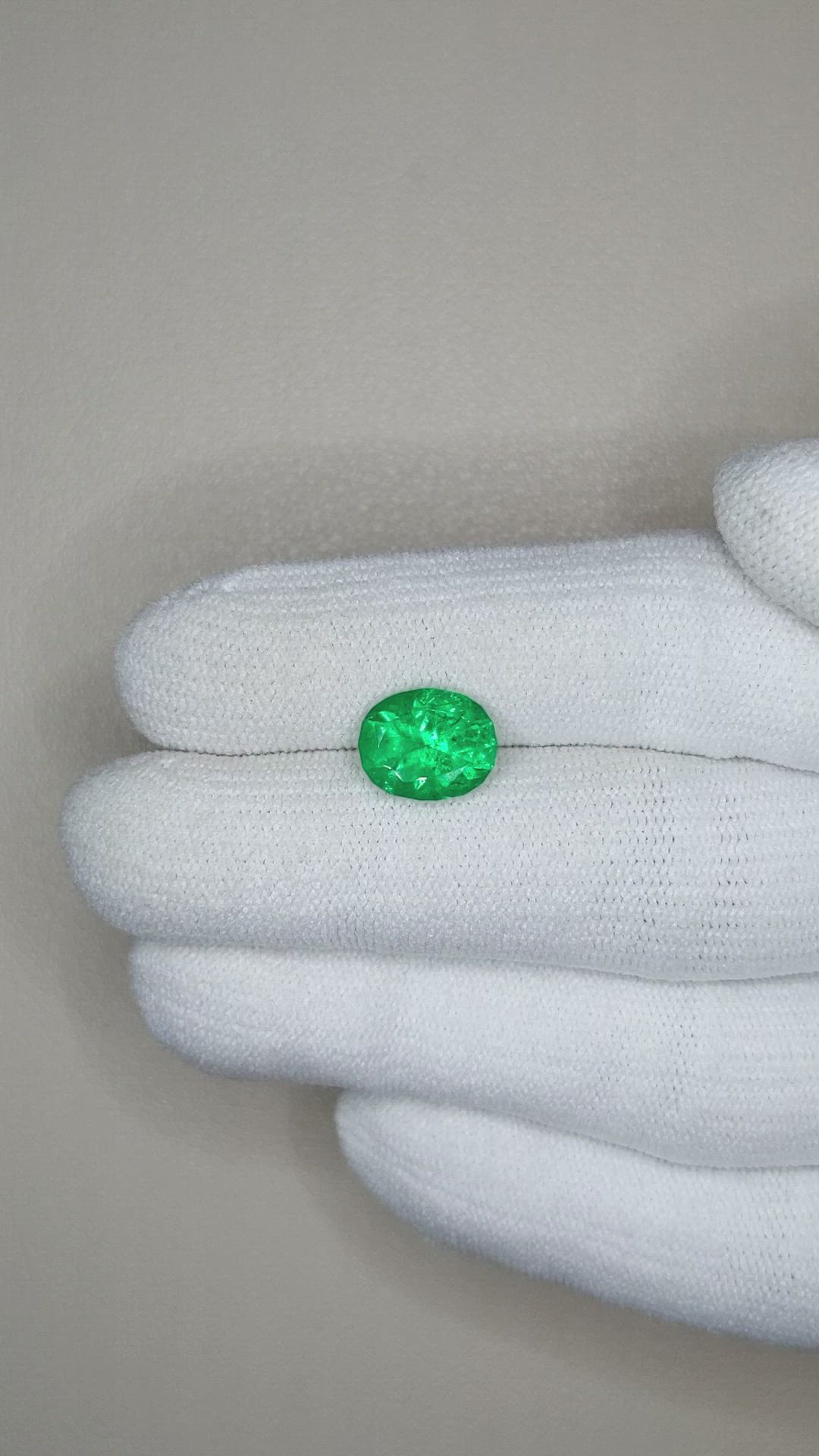 2.21 Ct. Emerald from Afghanistan Size Video