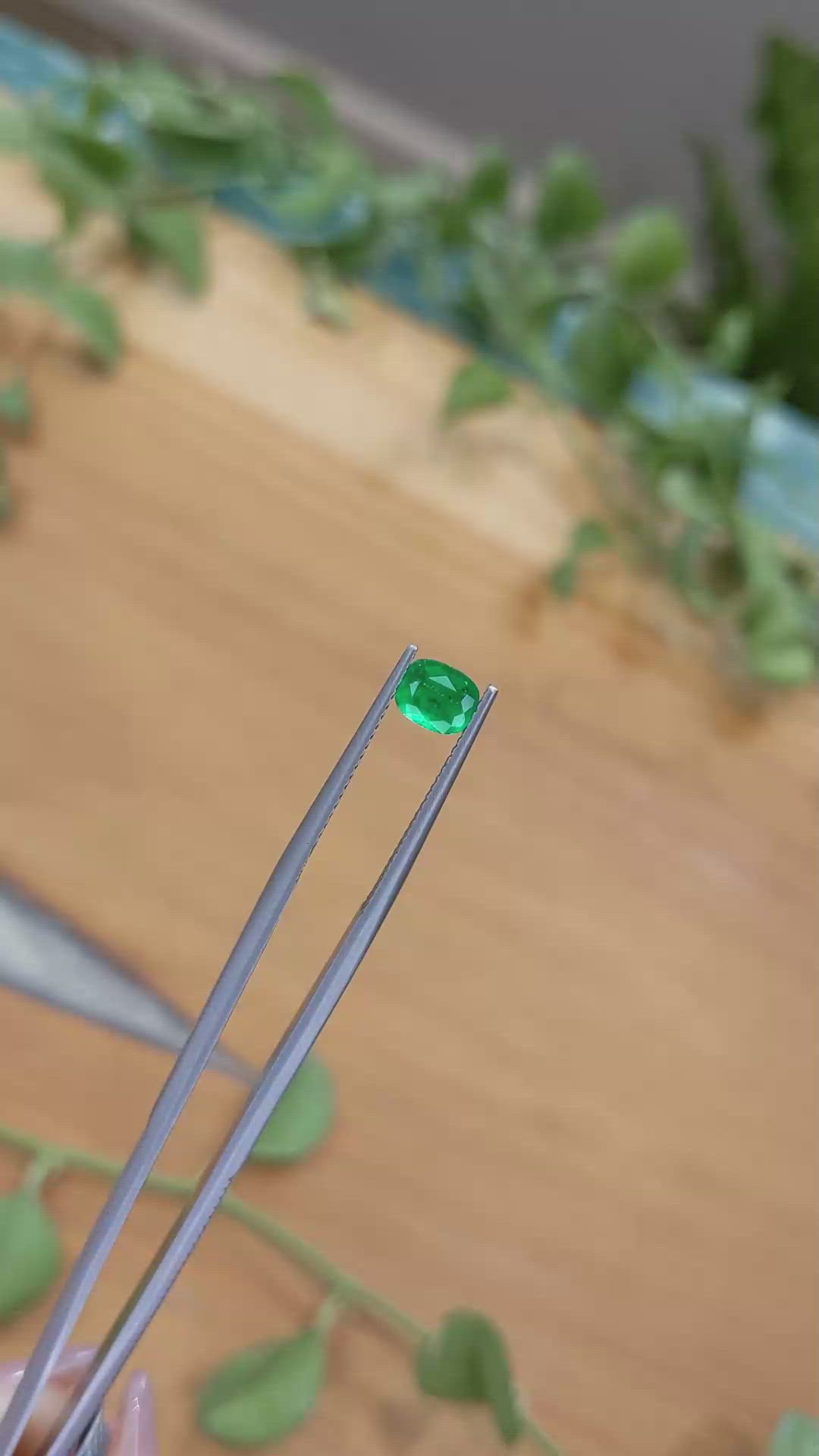 0.57 Ct. Emerald from Afghanistan Size Video