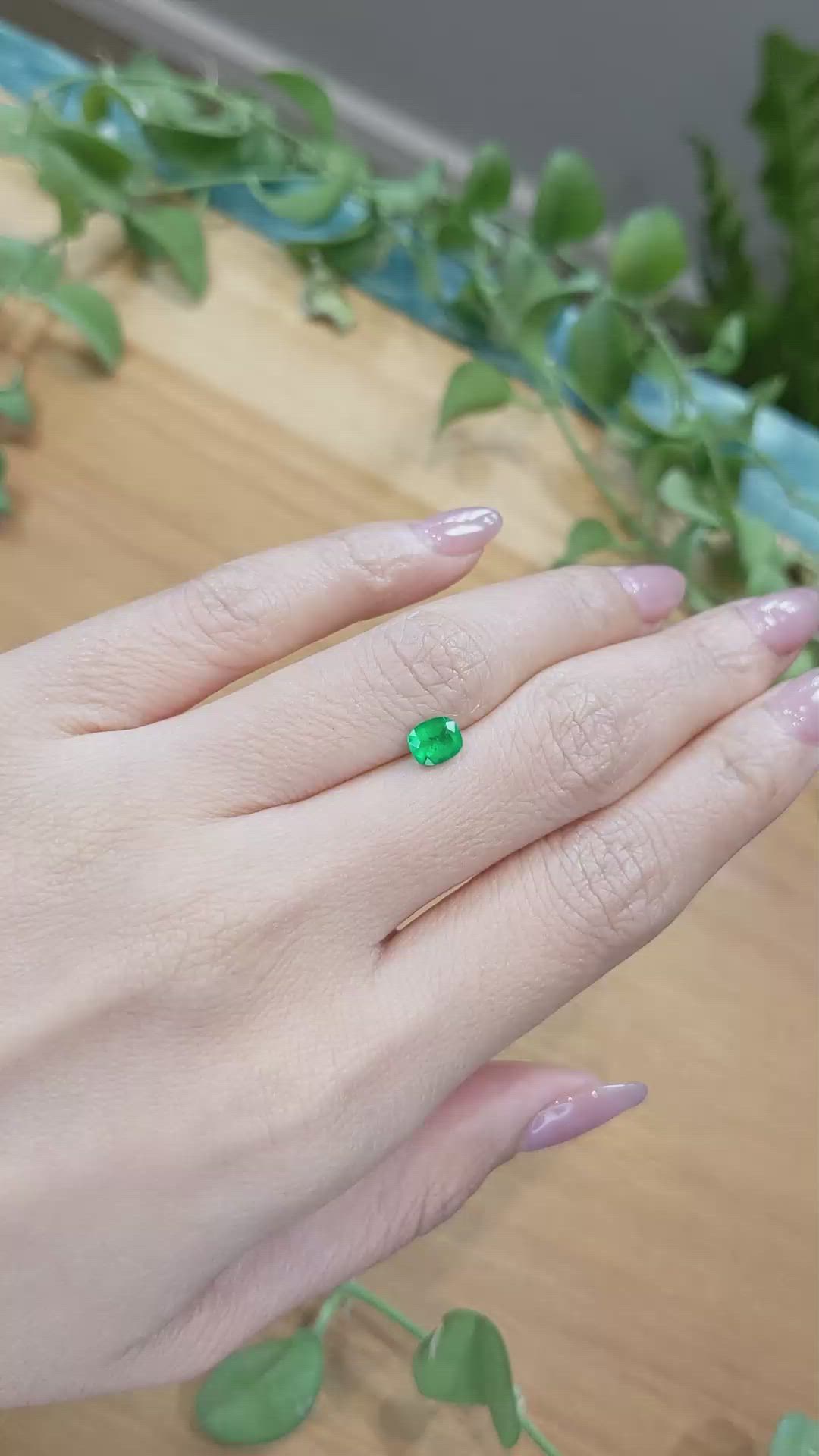 0.57 Ct. Emerald from Afghanistan Size Video