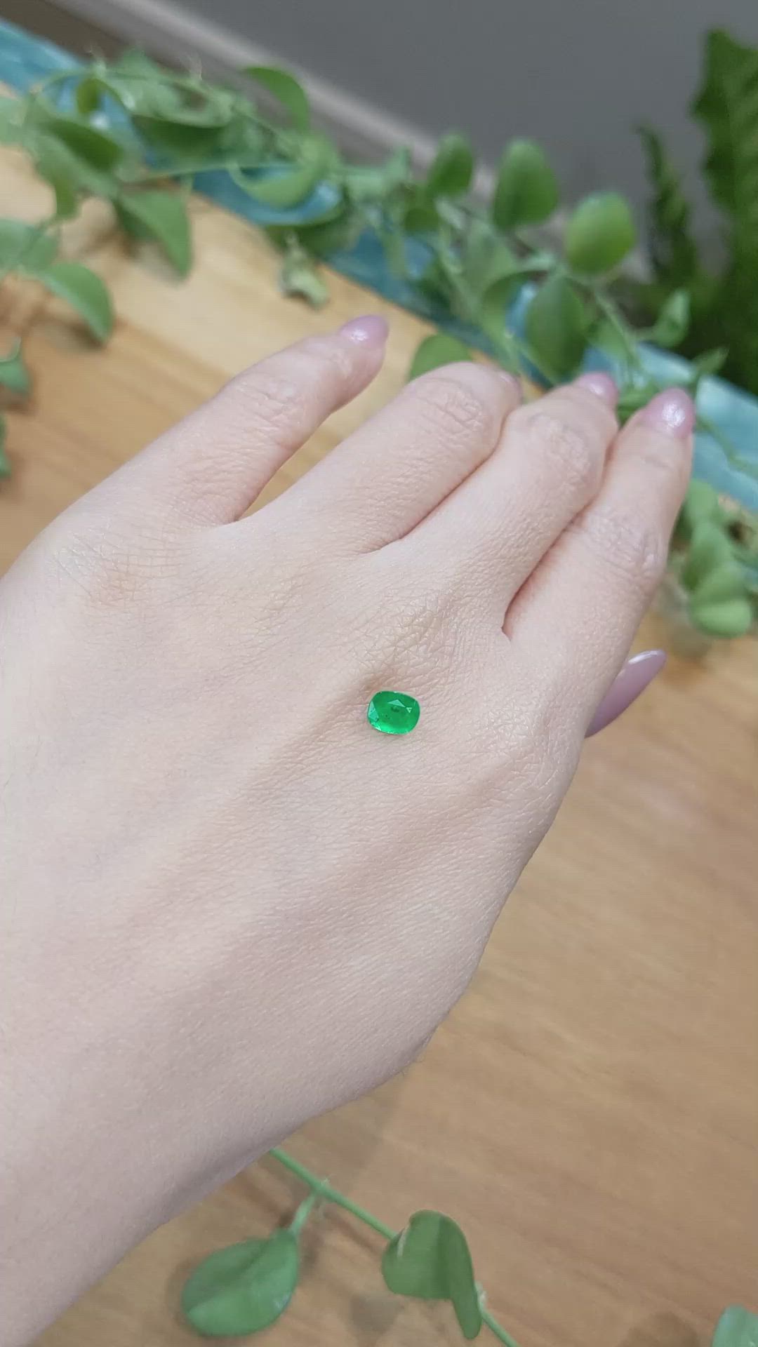 0.57 Ct. Emerald from Afghanistan Size Video