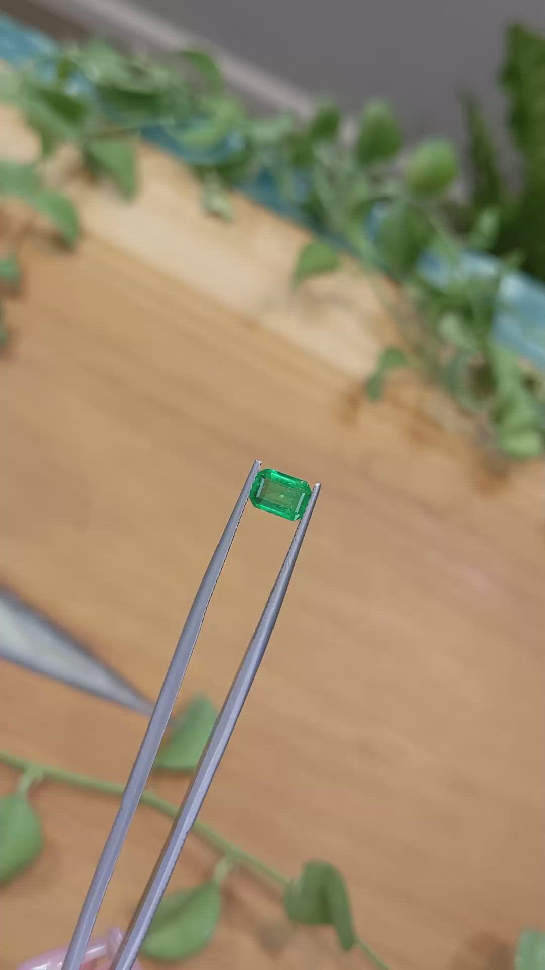 0.71 Ct. Emerald from Afghanistan Size Video