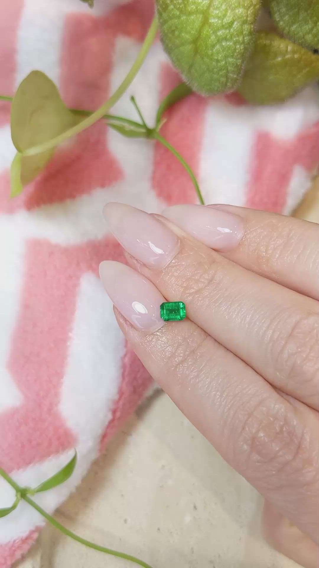 0.39 Ct. Emerald from Afghanistan Size Video