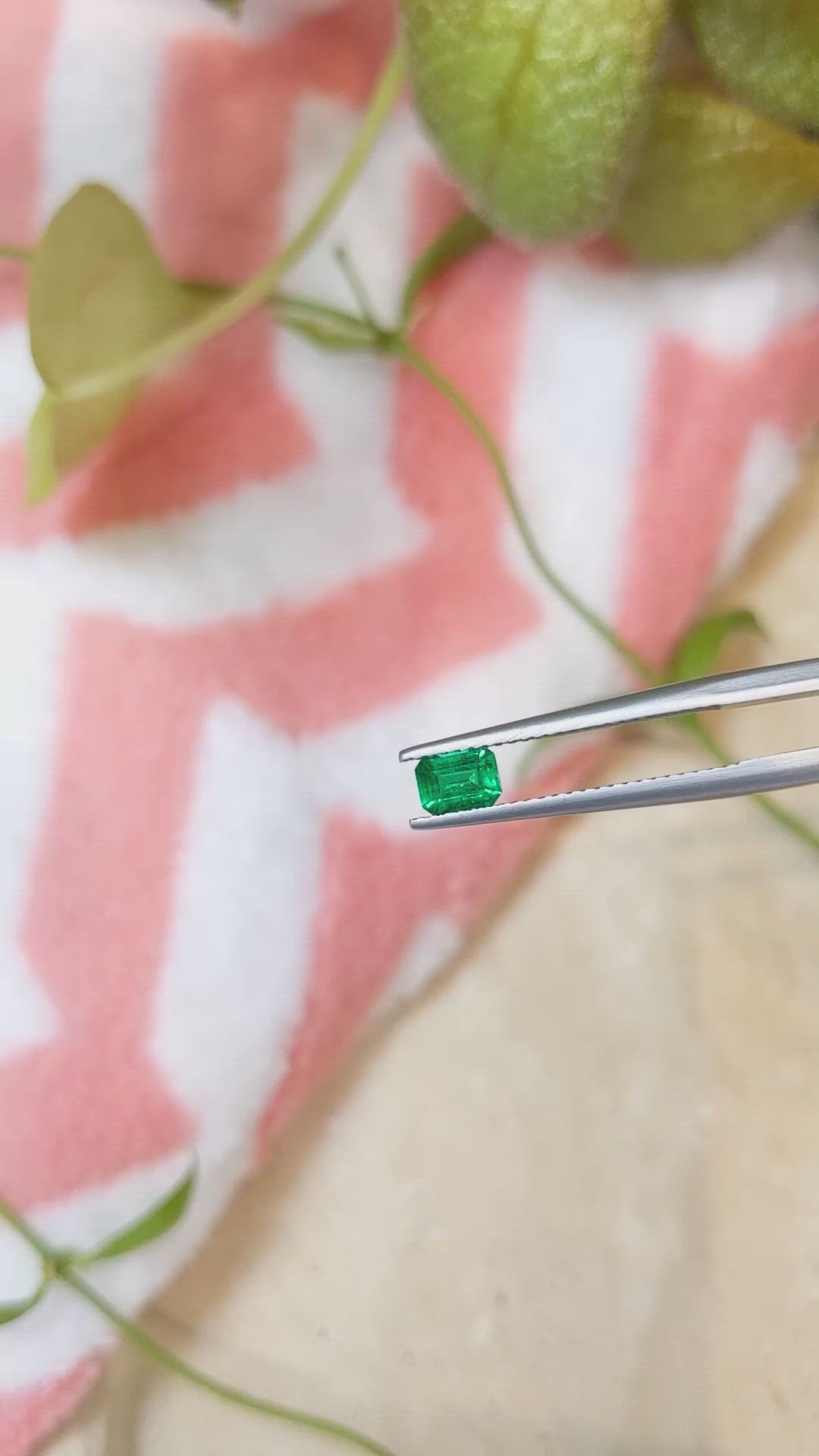 0.39 Ct. Emerald from Afghanistan Size Video