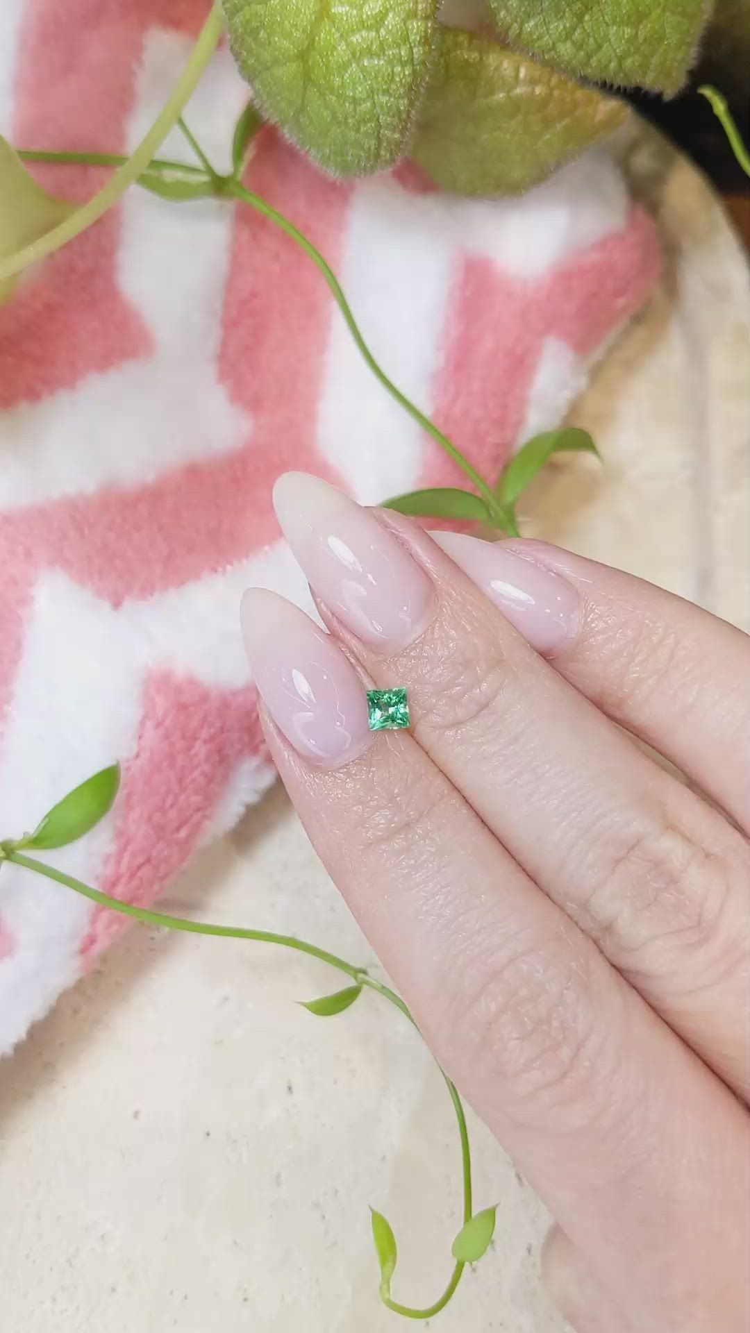 0.31 Ct. Emerald from Afghanistan Size Video