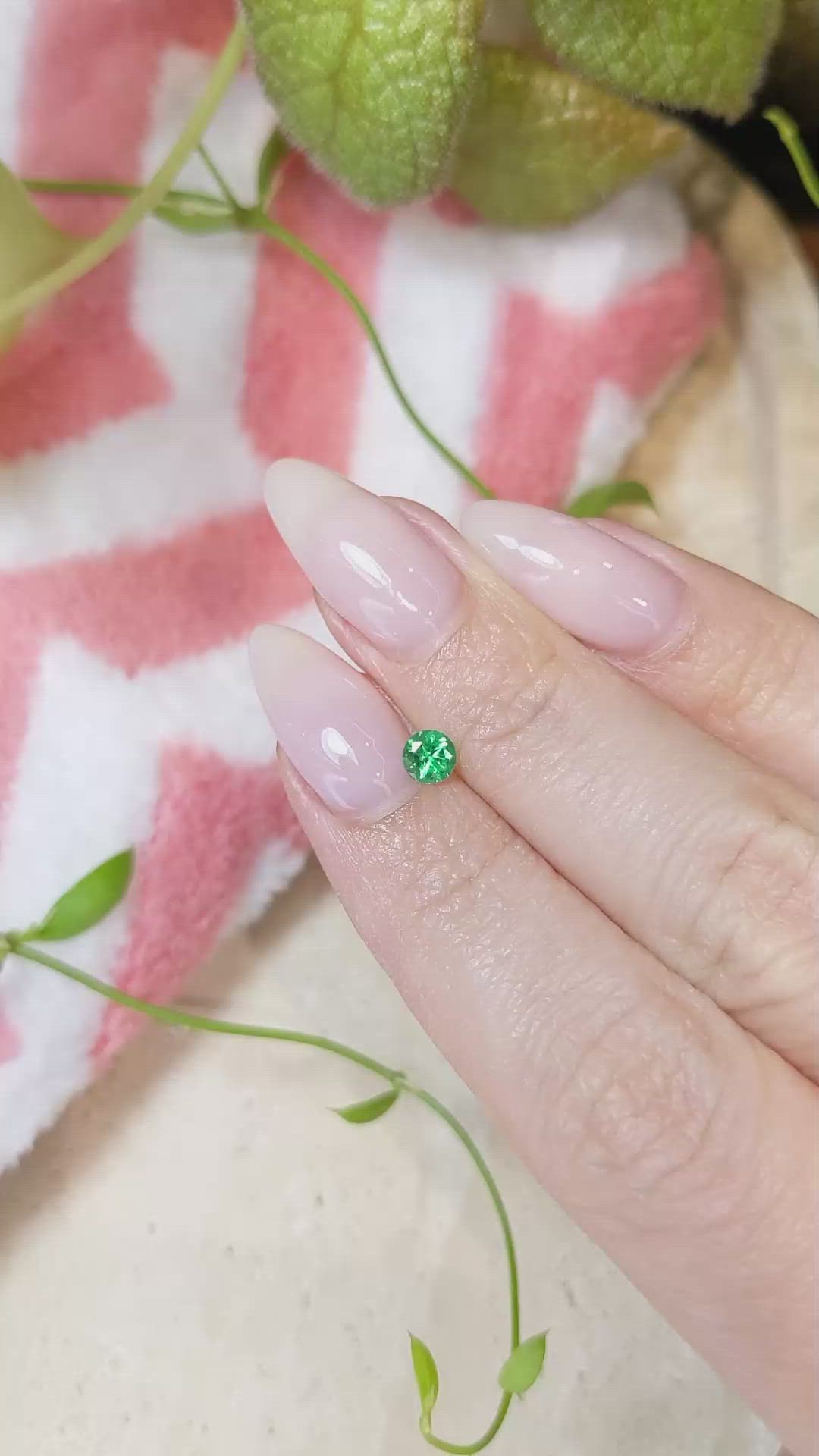 0.27 Ct. Emerald from Afghanistan Size Video