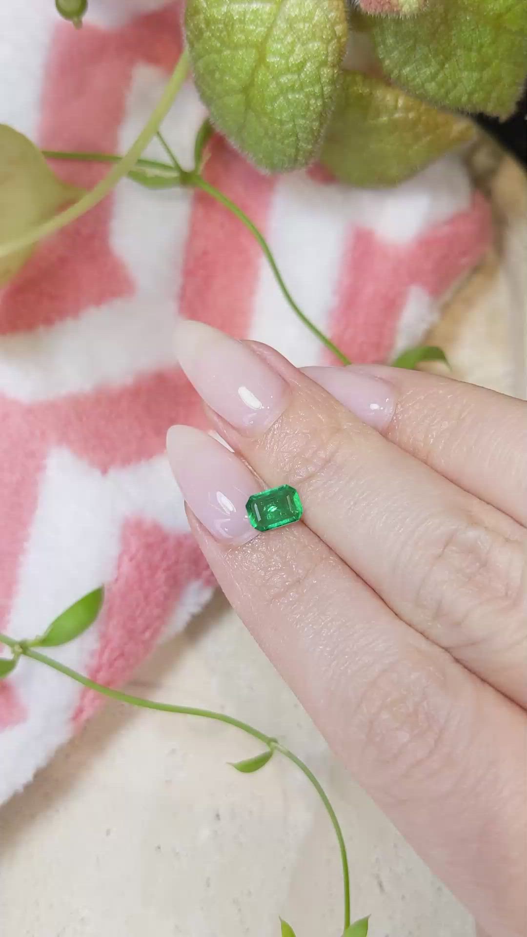 0.63 Ct. Emerald from Afghanistan Size Video