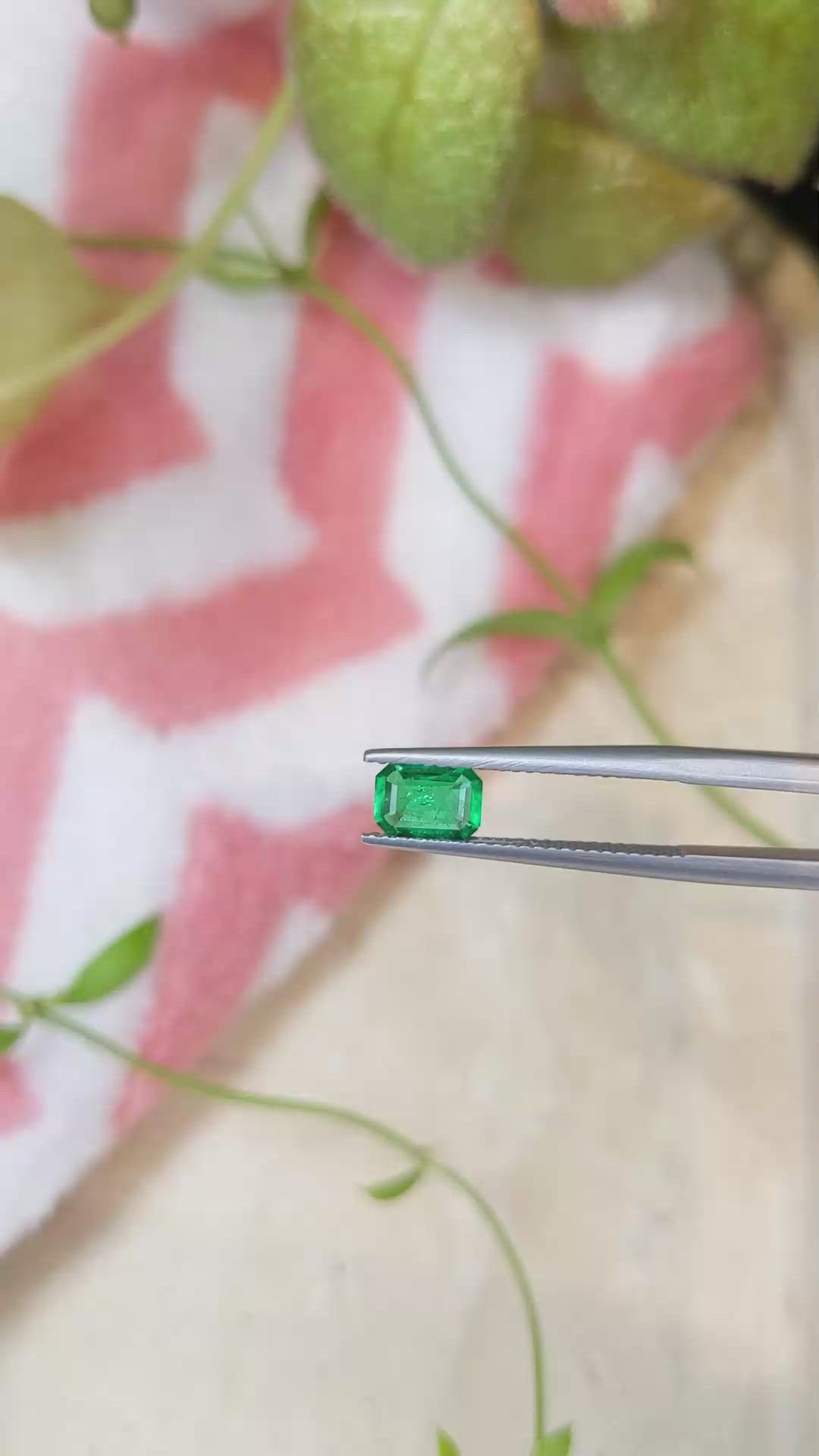 0.63 Ct. Emerald from Afghanistan Size Video