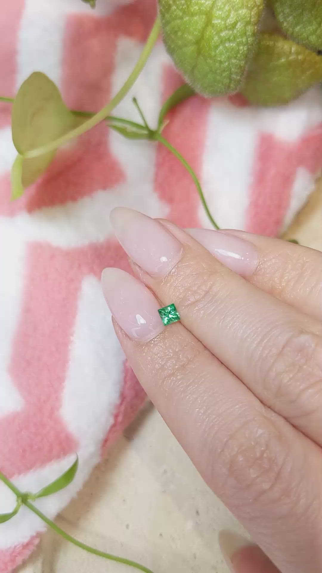 0.24 Ct. Emerald from Afghanistan Size Video