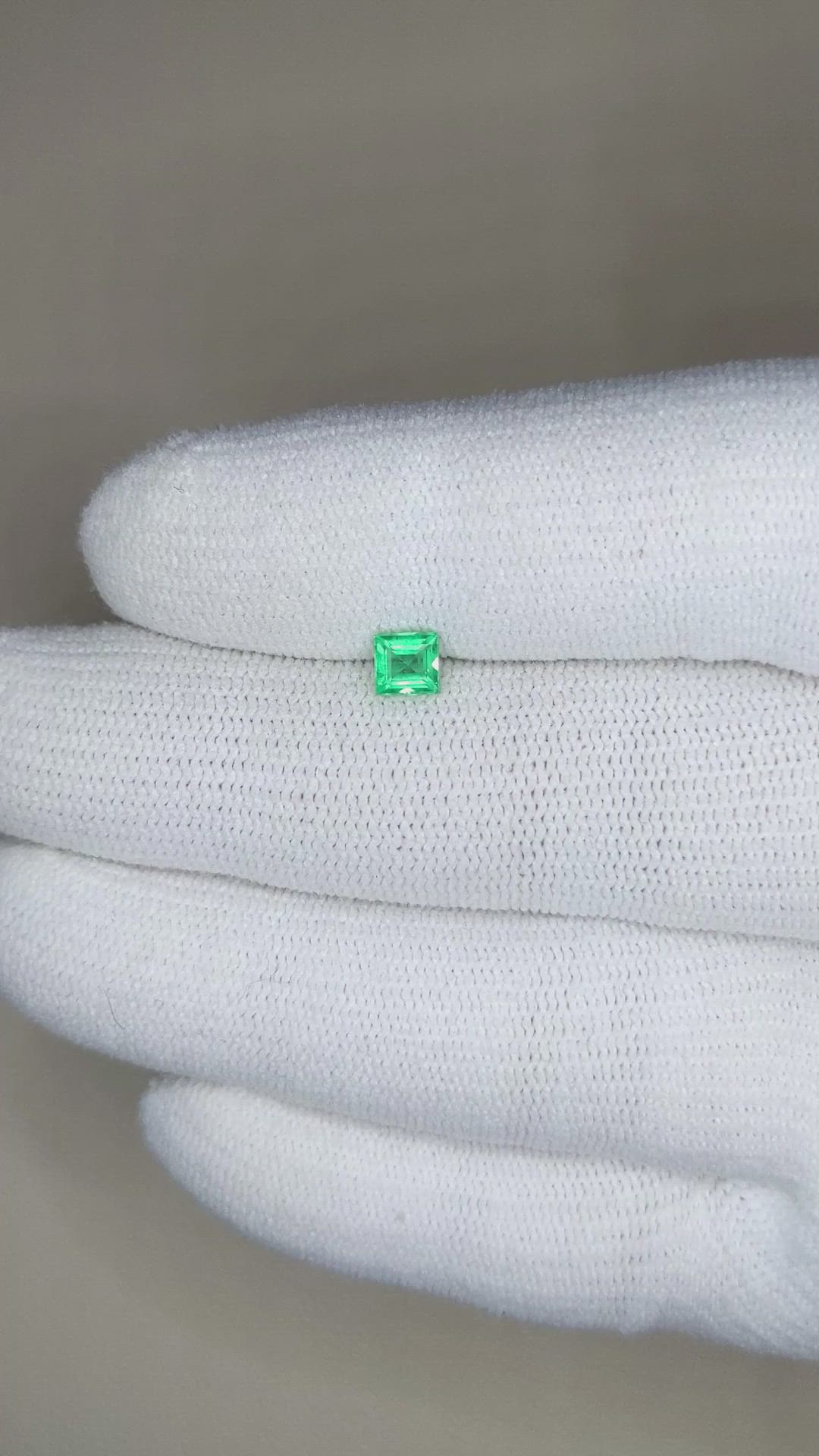 0.39 Ct. Emerald from Afghanistan Size Video