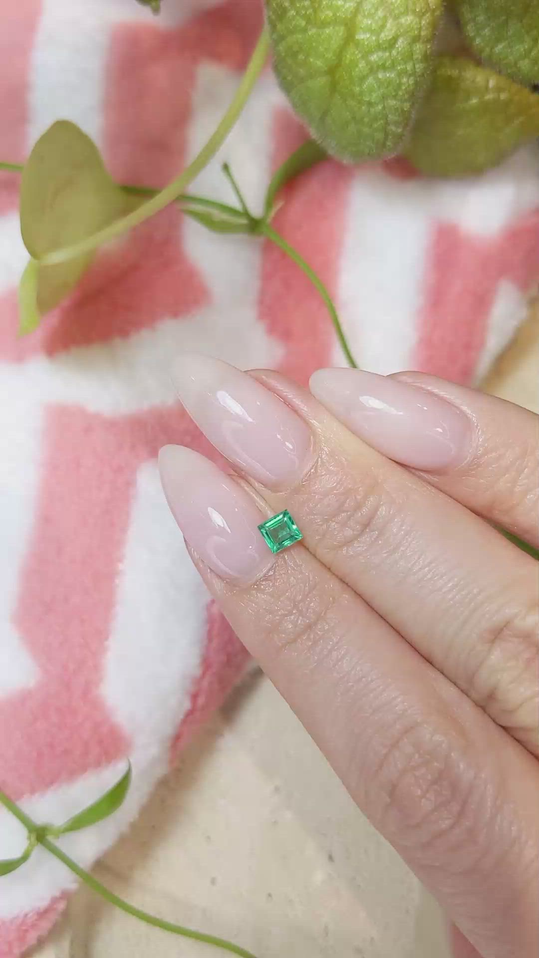 0.39 Ct. Emerald from Afghanistan Size Video