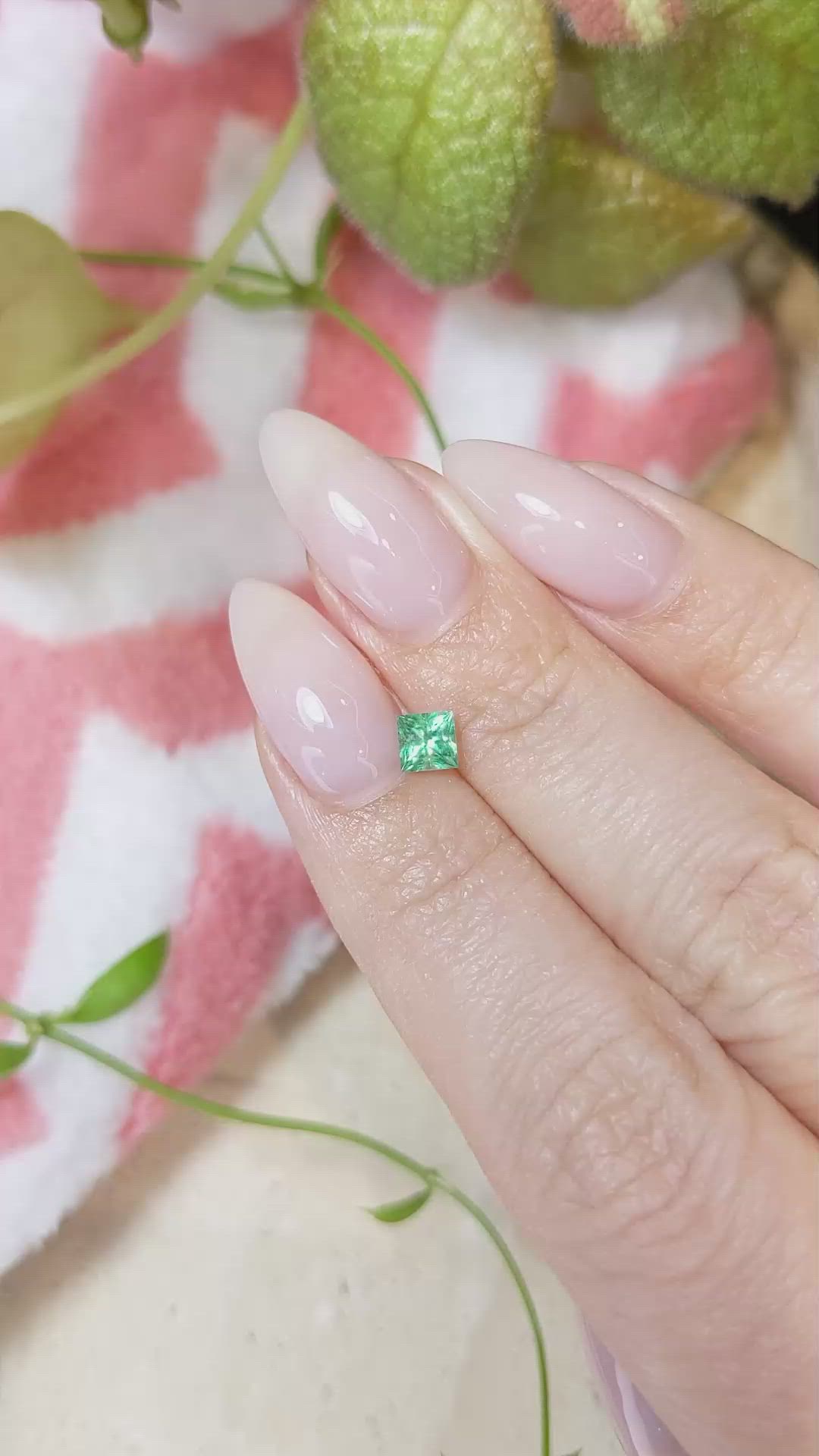 0.41 Ct. Emerald from Afghanistan Size Video