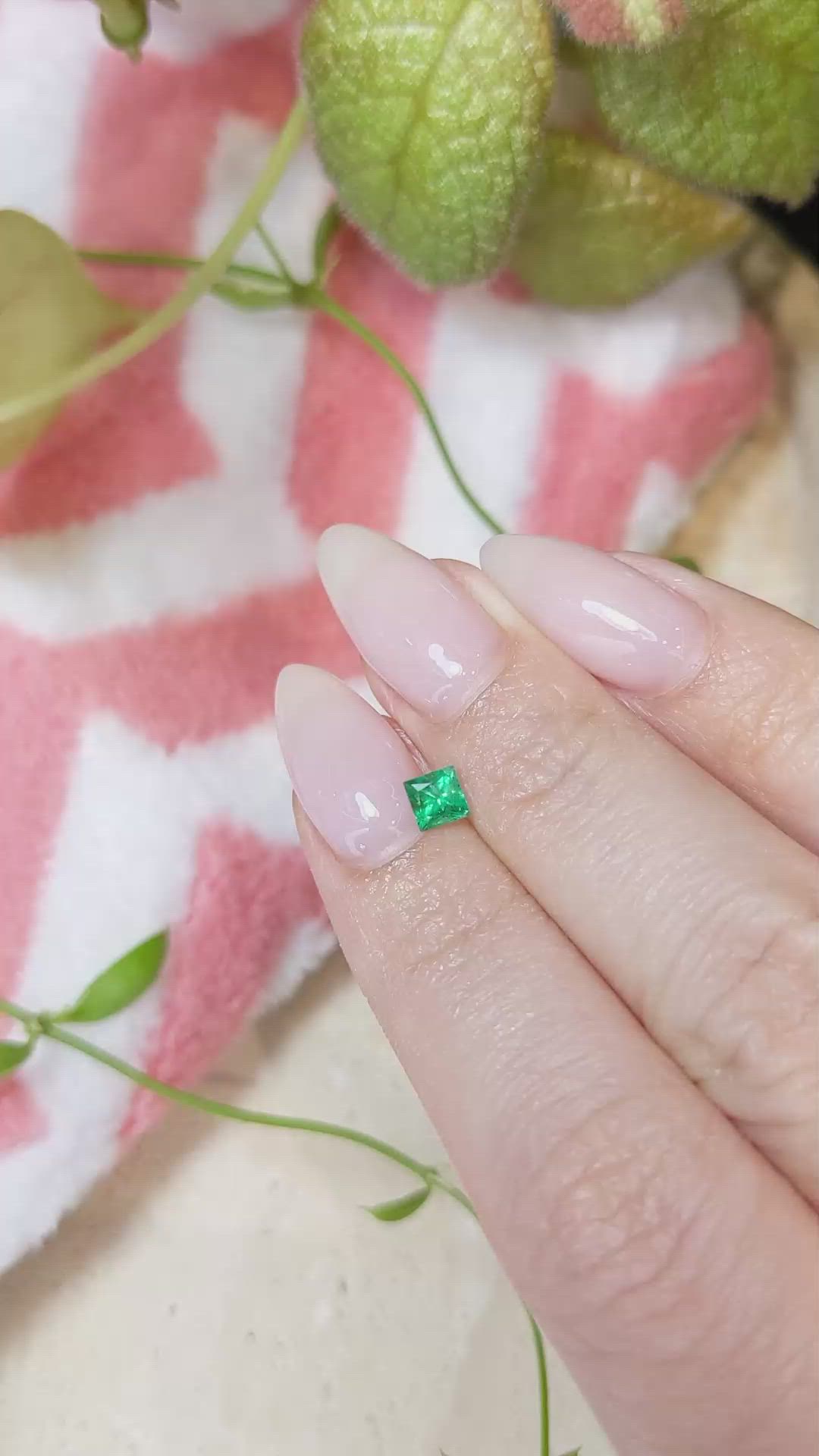 0.37 Ct. Emerald from Afghanistan Size Video