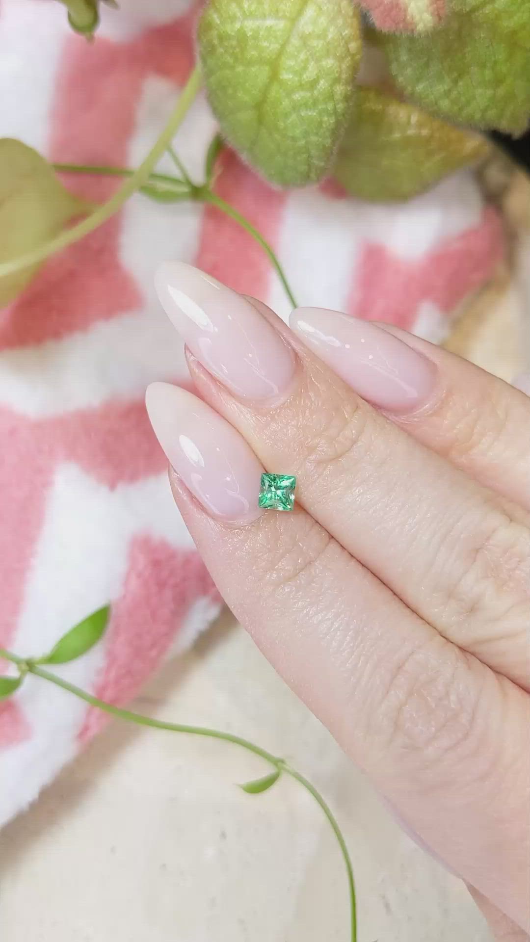 0.35 Ct. Emerald from Afghanistan Size Video