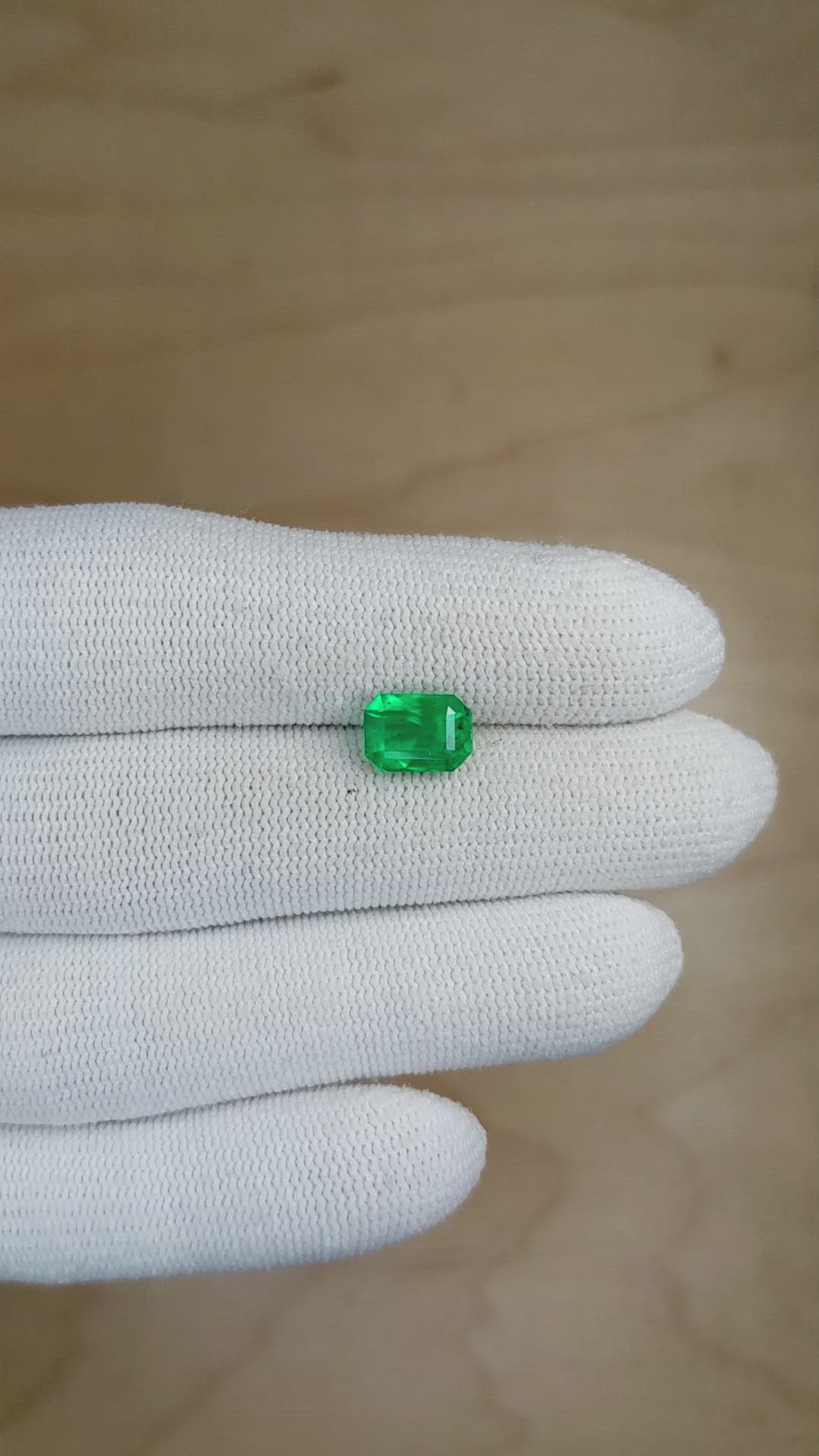 1.87 Ct. Emerald from Colombia Size Video